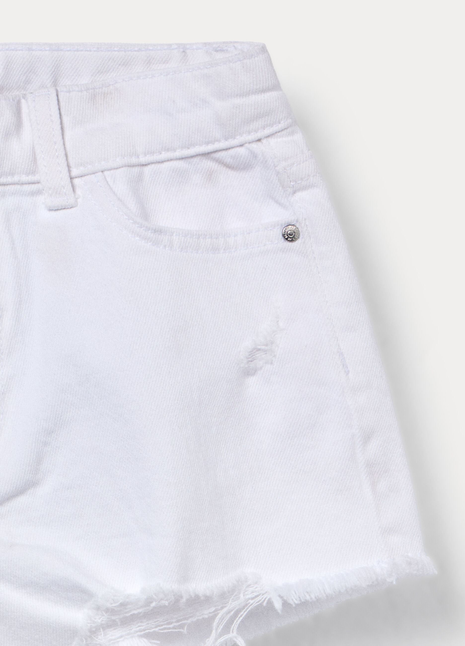 Shorts fit regular in denim stretch ragazza_2