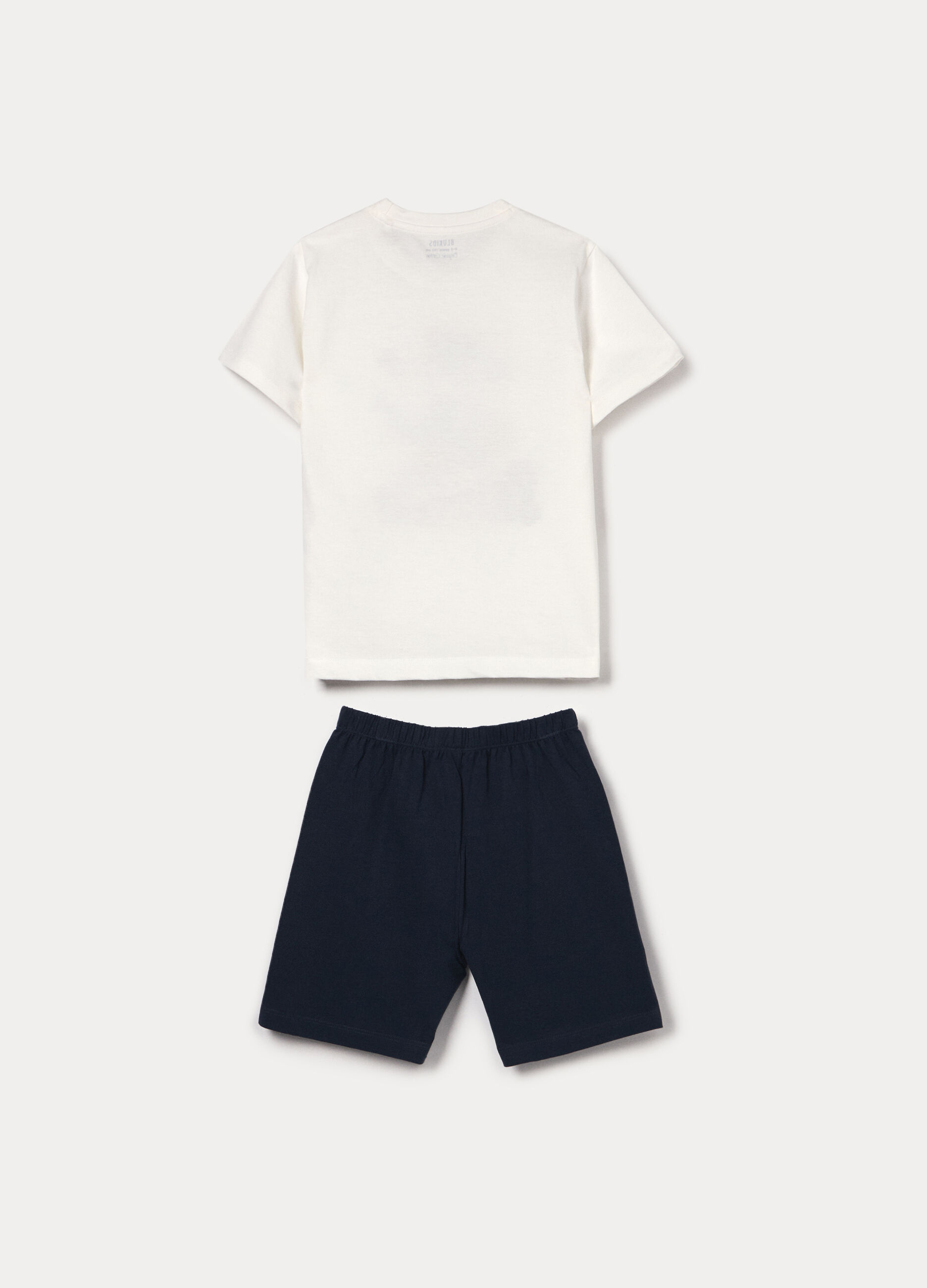 Set pigiama corto in jersey di puro cotone bambino_1