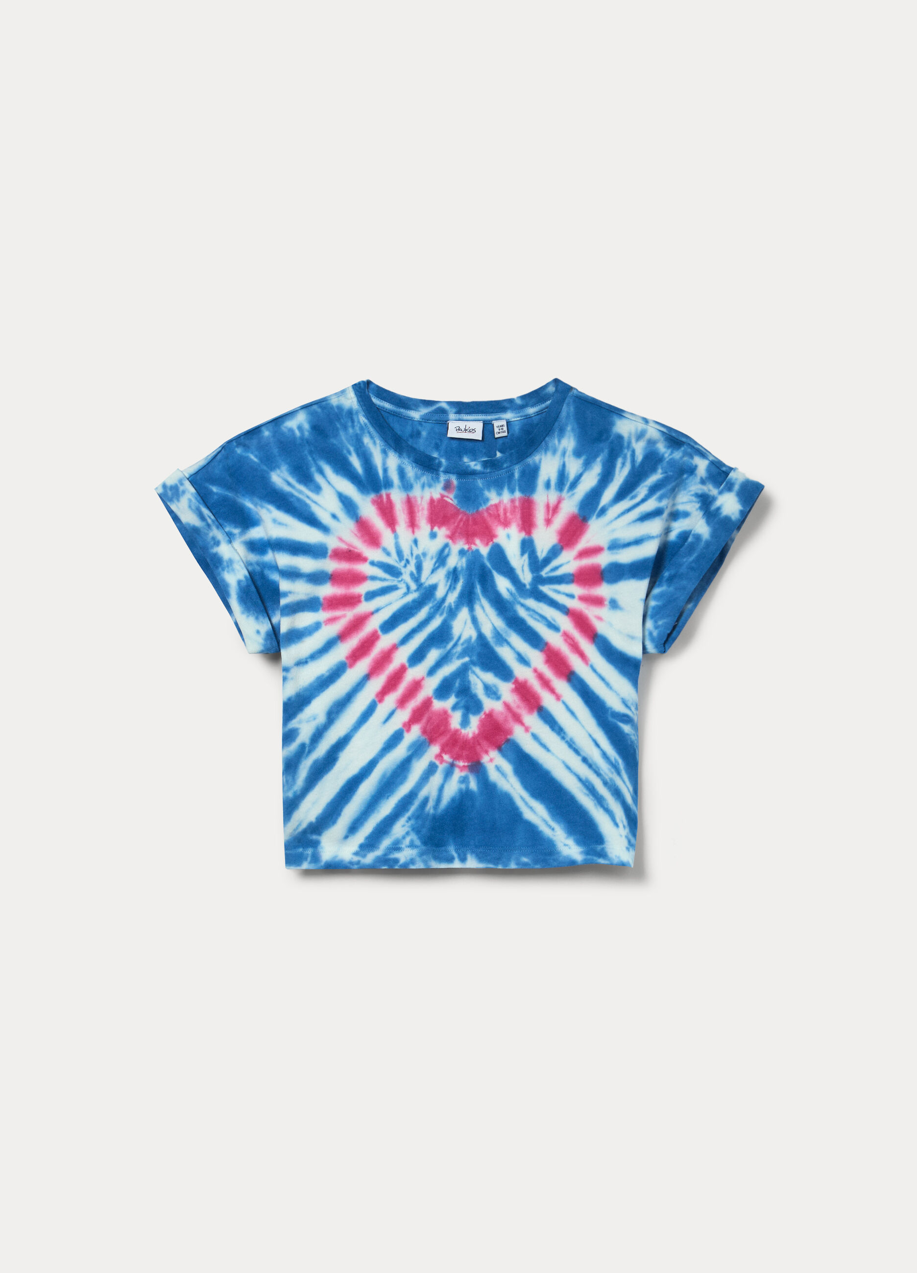 T-shirt boxy fit in jersey di puro cotone ragazza_0