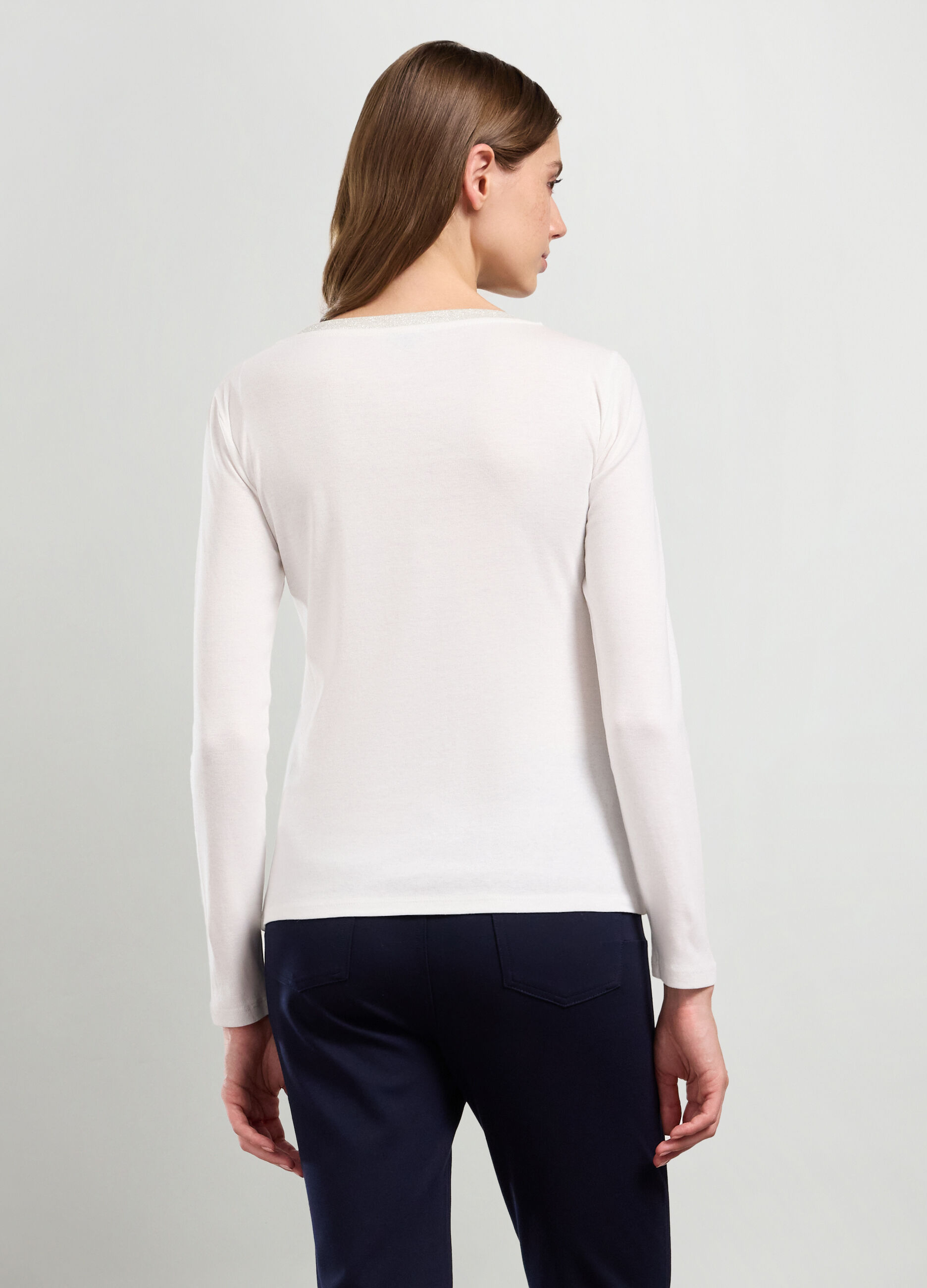 T-shirt in misto cotone donna_1