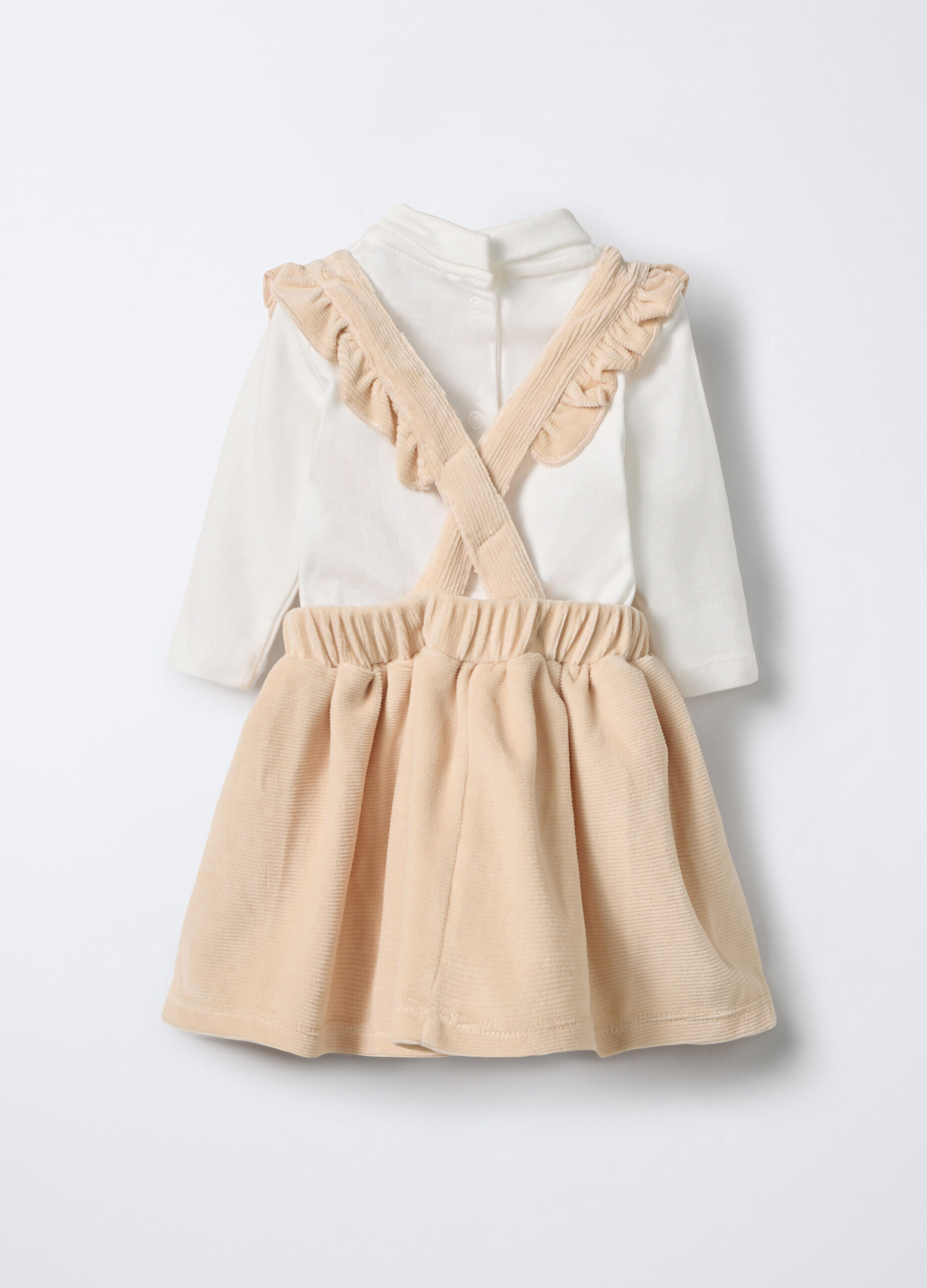 Jogging Set velour in puro cotone neonata_1
