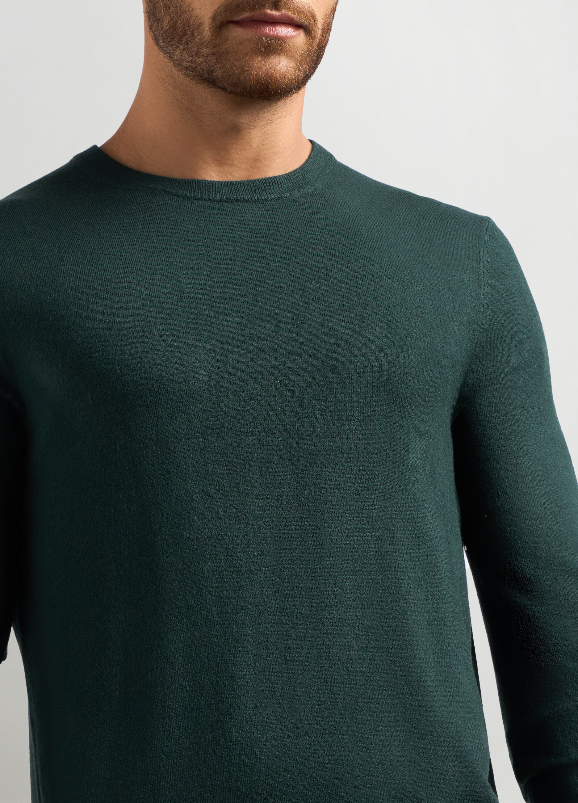 Maglione girocollo maglia rasata uomo_2