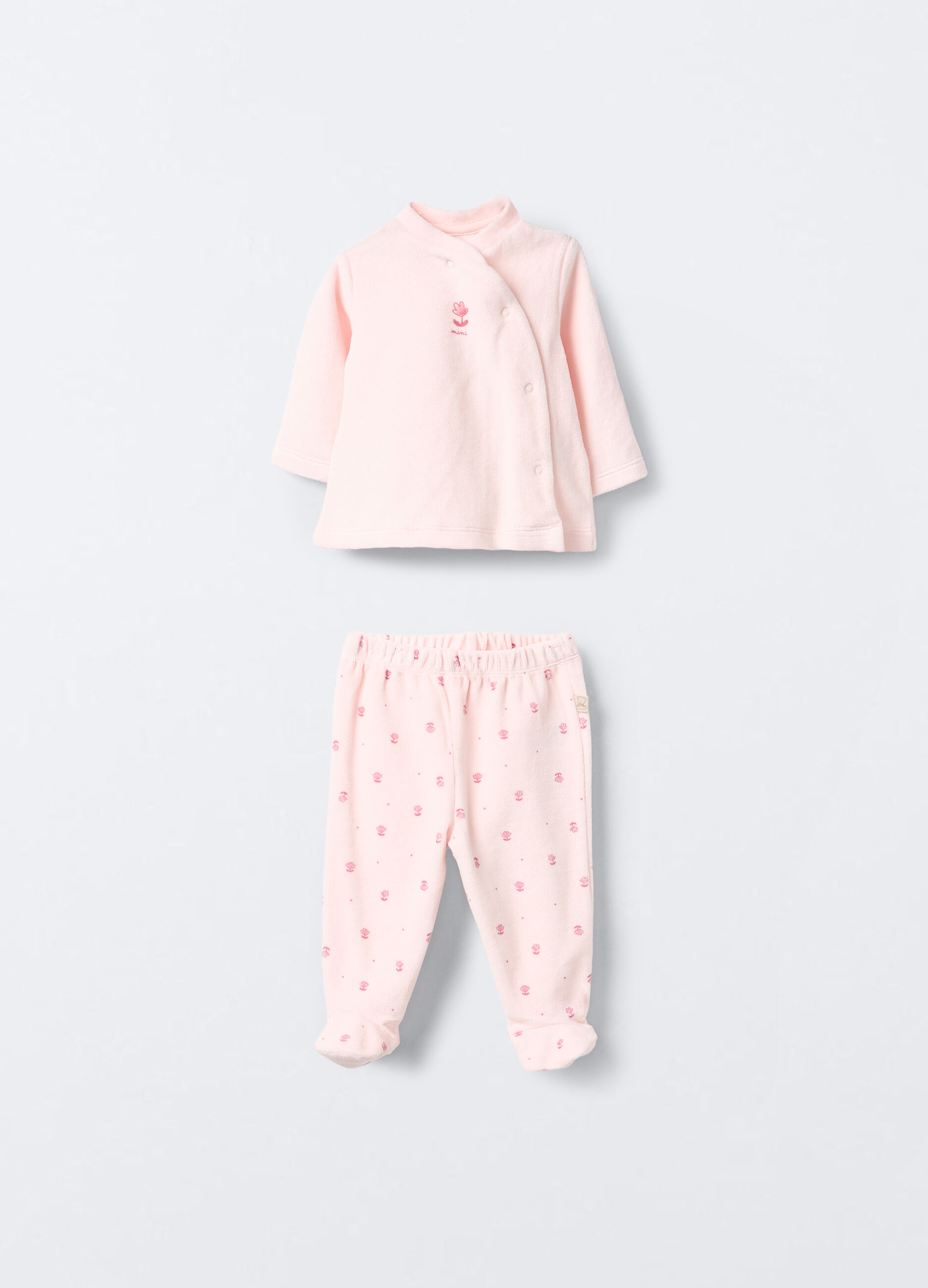 Set misto cotone velour neonata_0