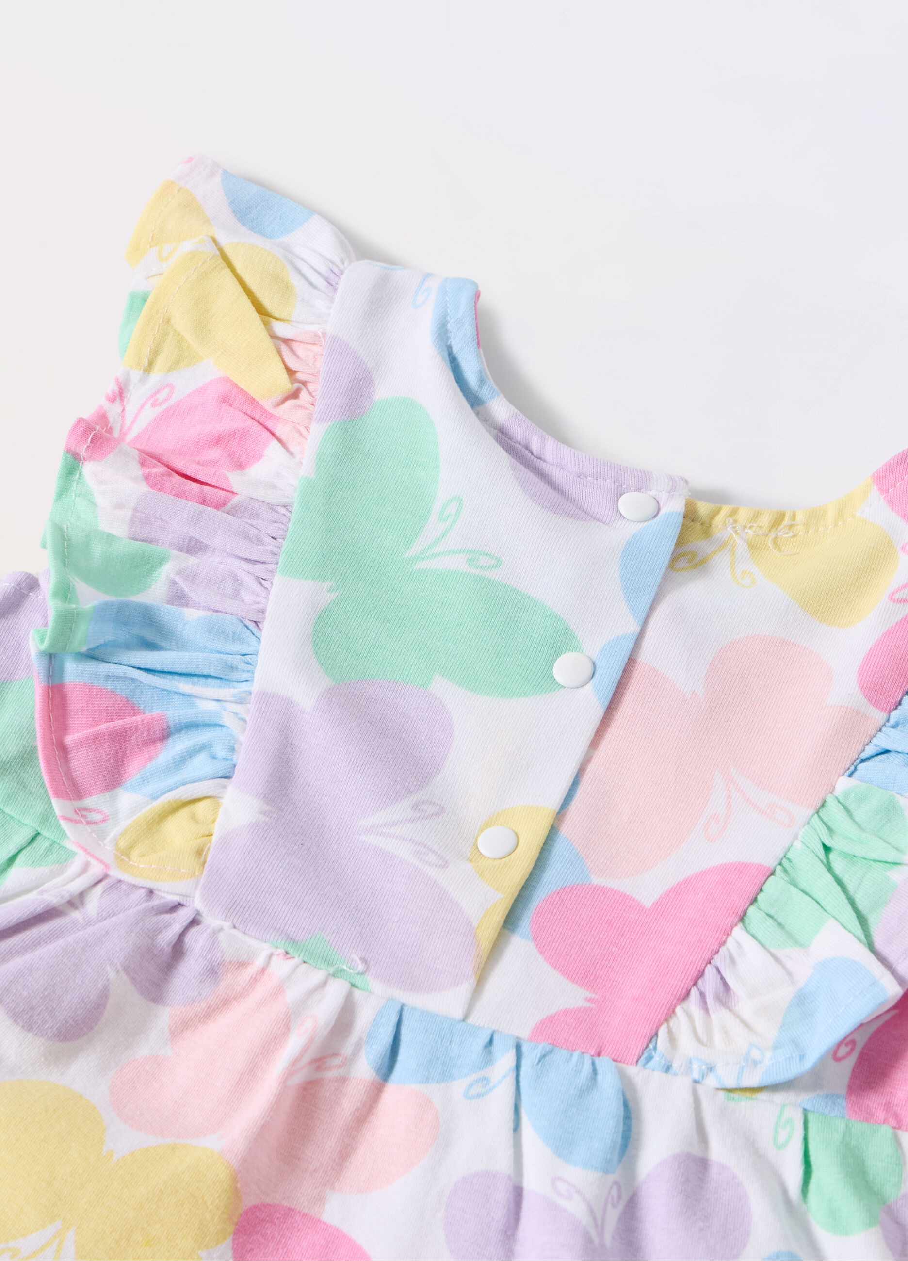 Vestito in jersey di cotone stretch neonata_1