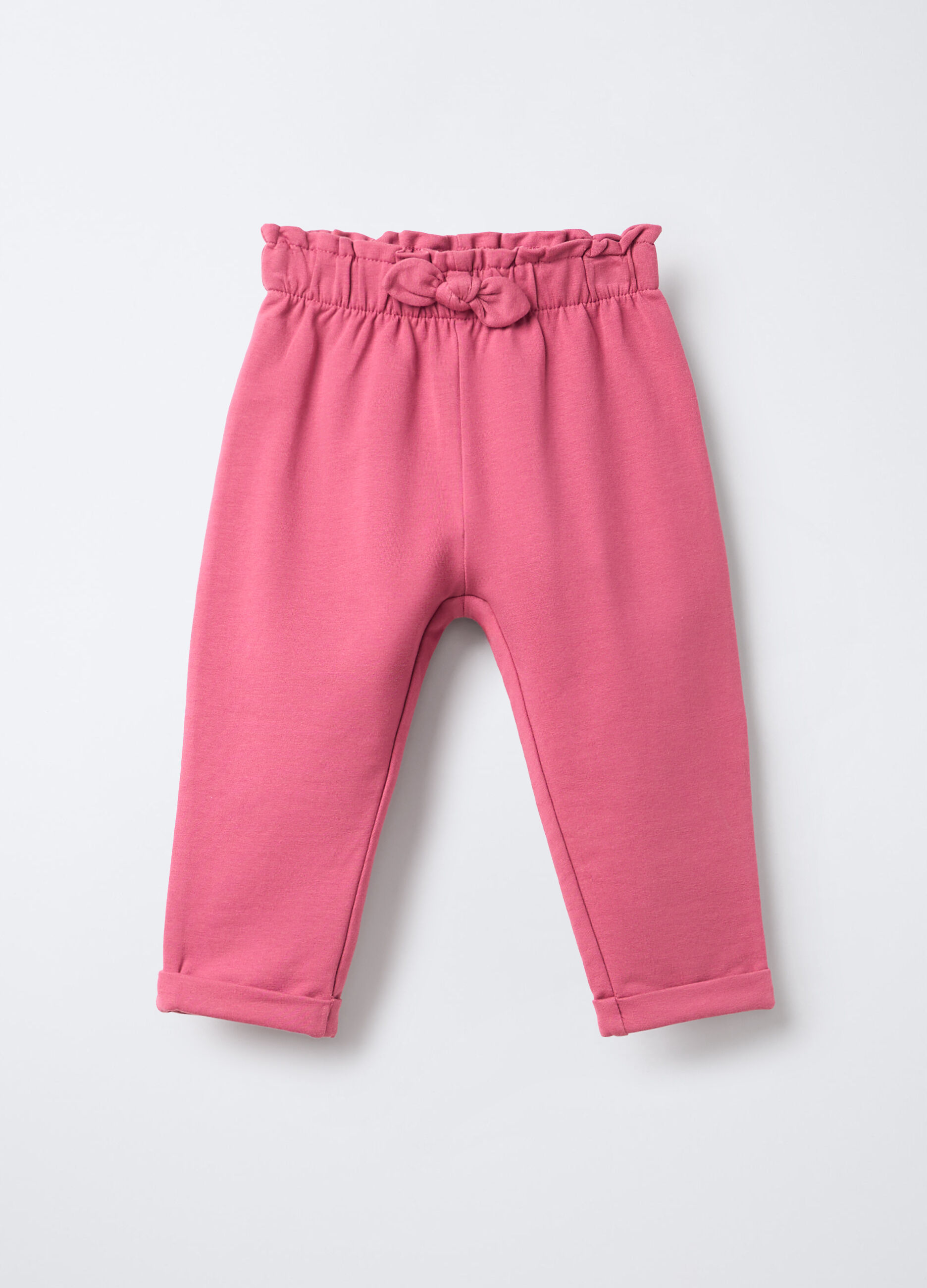 Jogger in cotone garzato stretch Fit Regular bimba_0