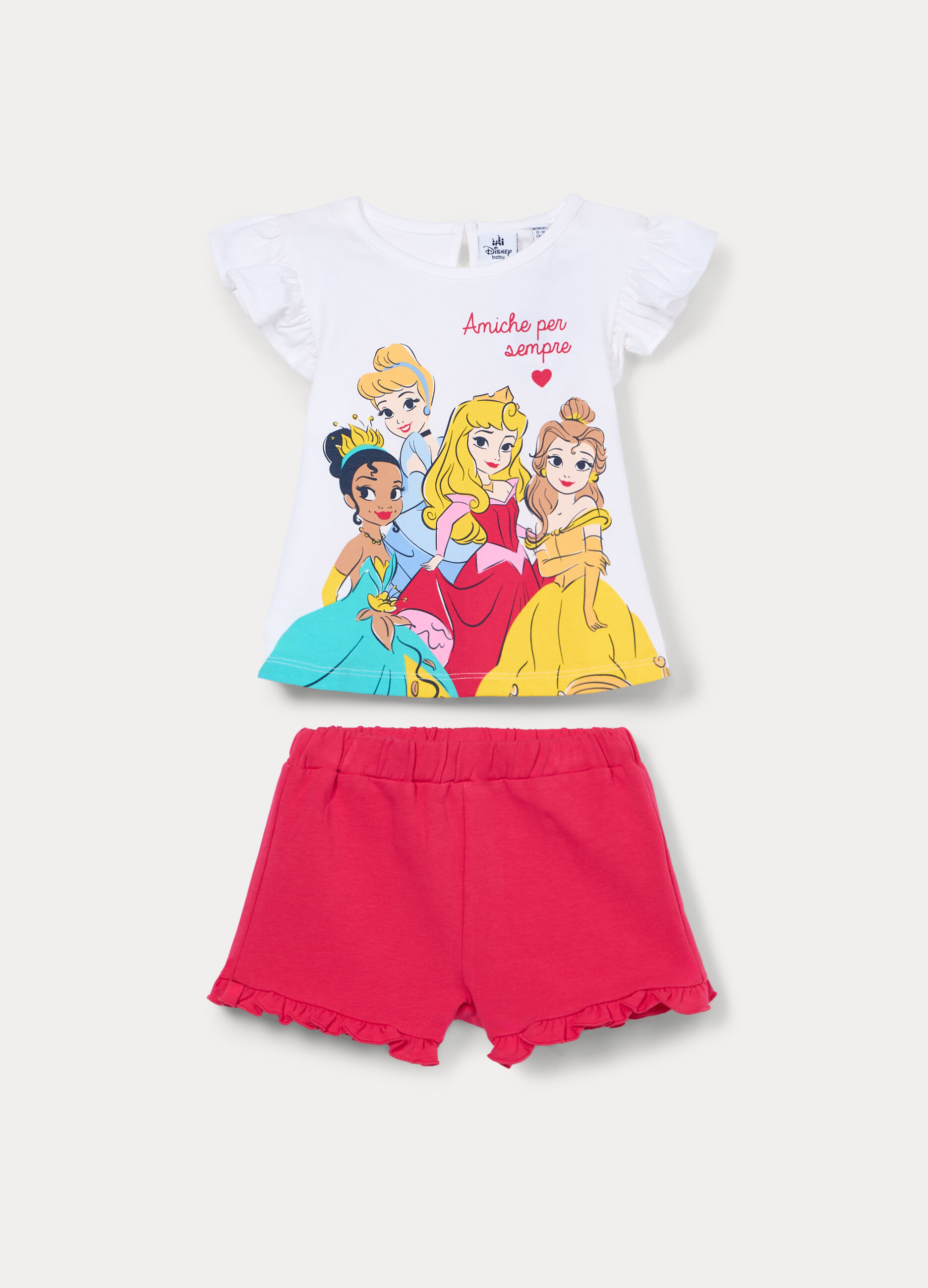 Jogging set Disney in jersey di cotone stretch bimba_0