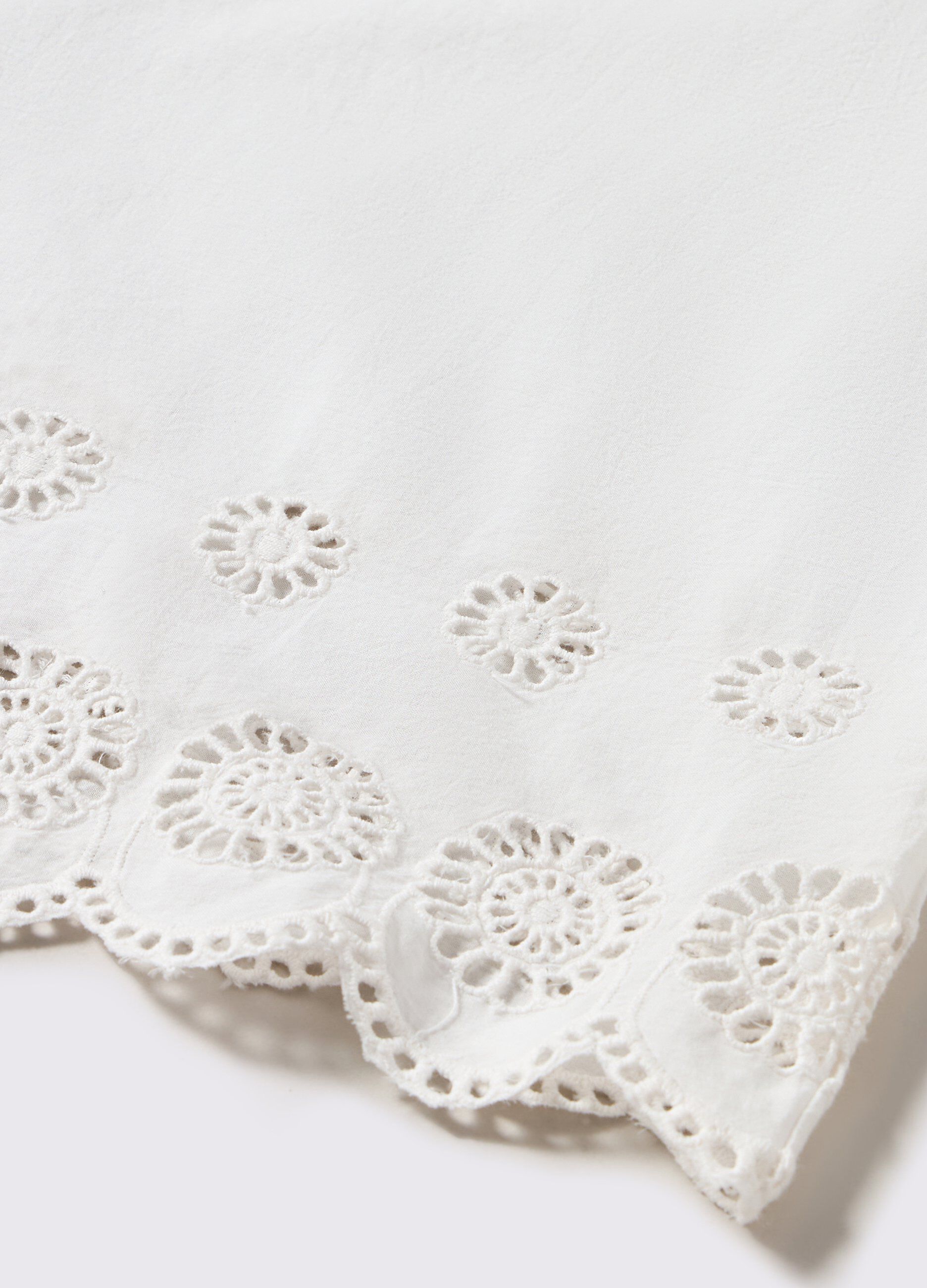 Blusa in puro cotone con ricami donna curvy_1