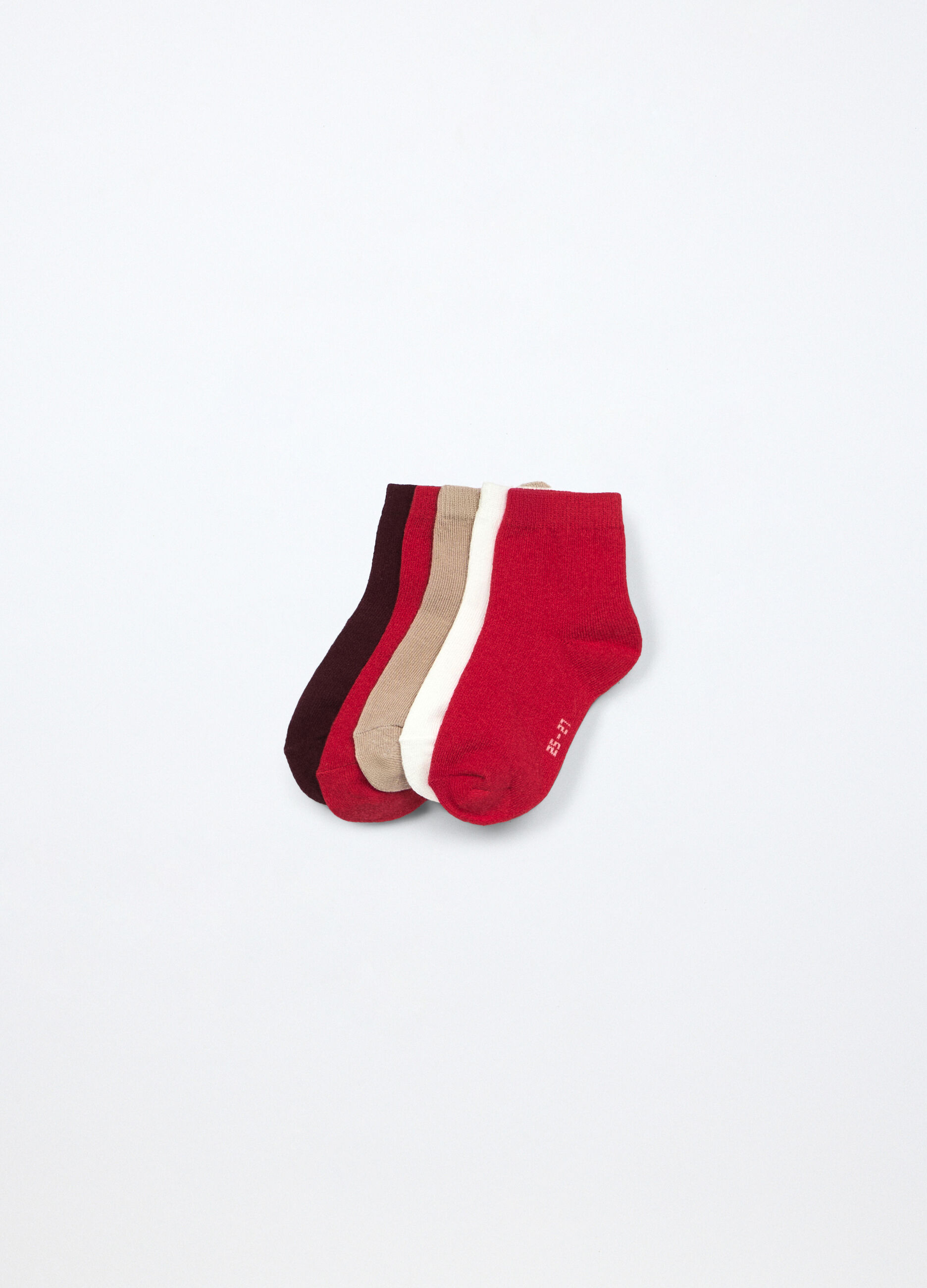 Pack 5 calze corte misto cotone bambina_0