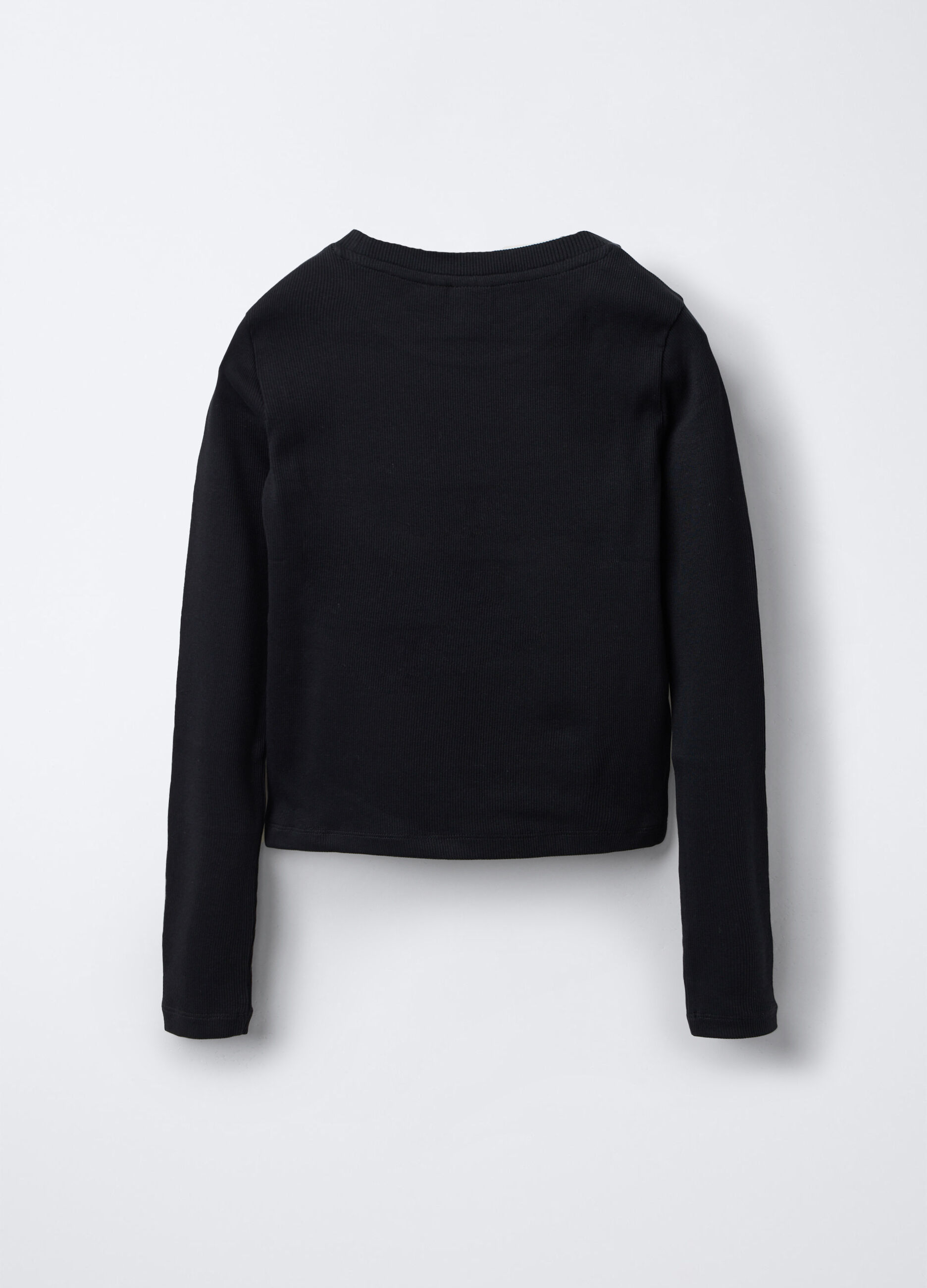 T-shirt Stitch a maniche lunghe in cotone stretch slim fit ragazza_1