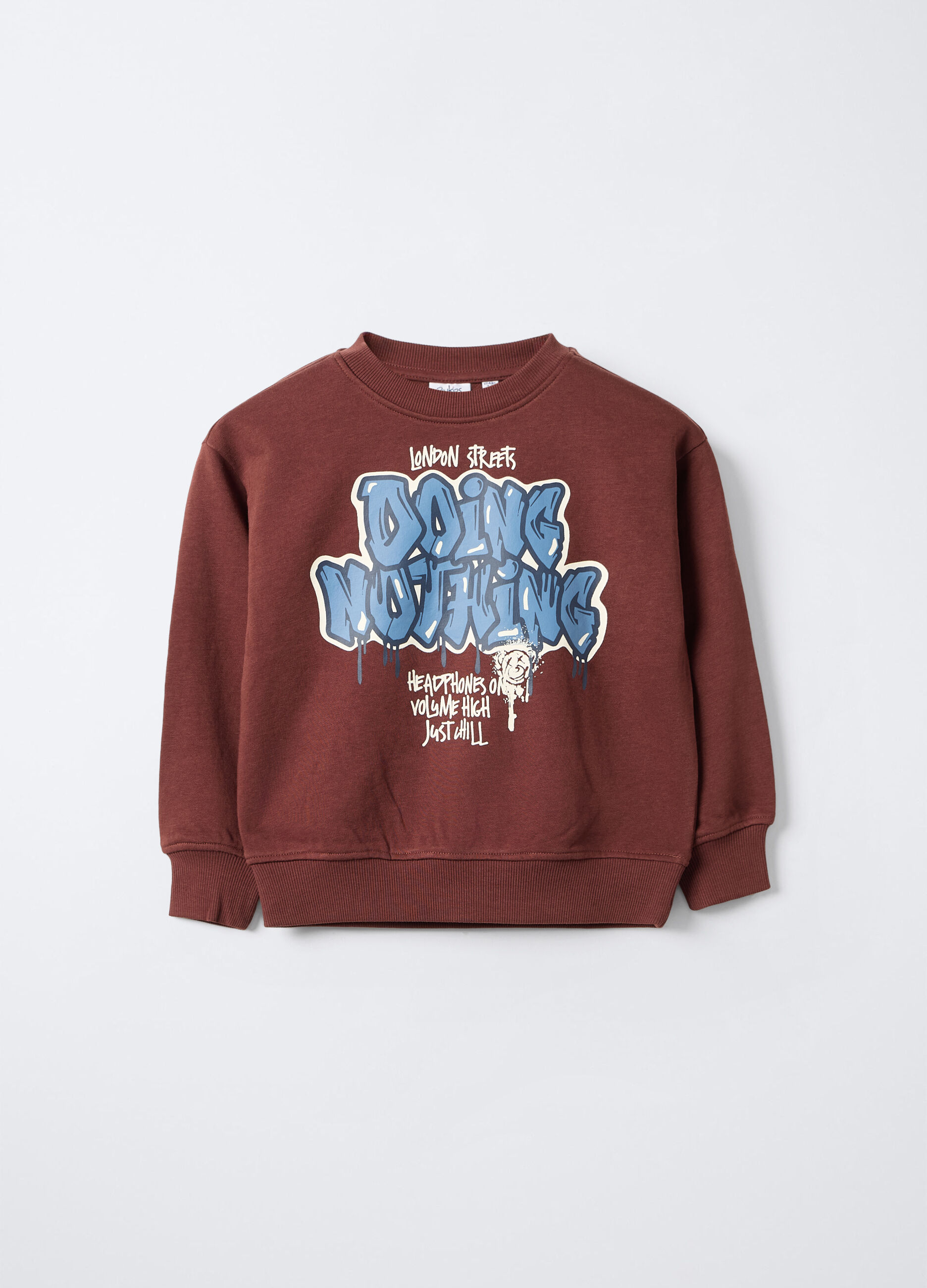 Felpa girocollo misto cotone bambino_0