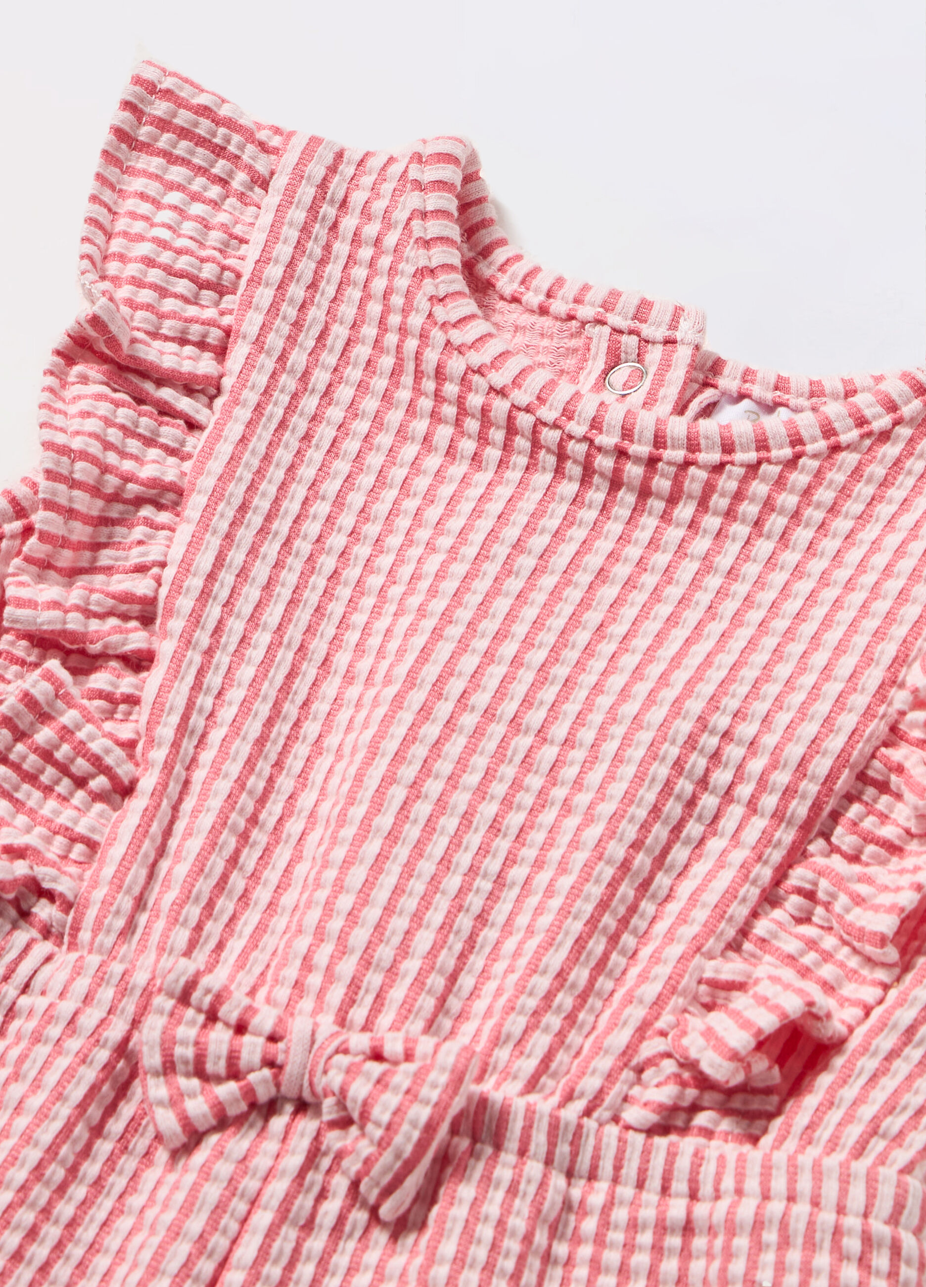 Tutina misto cotone a righe neonata_1