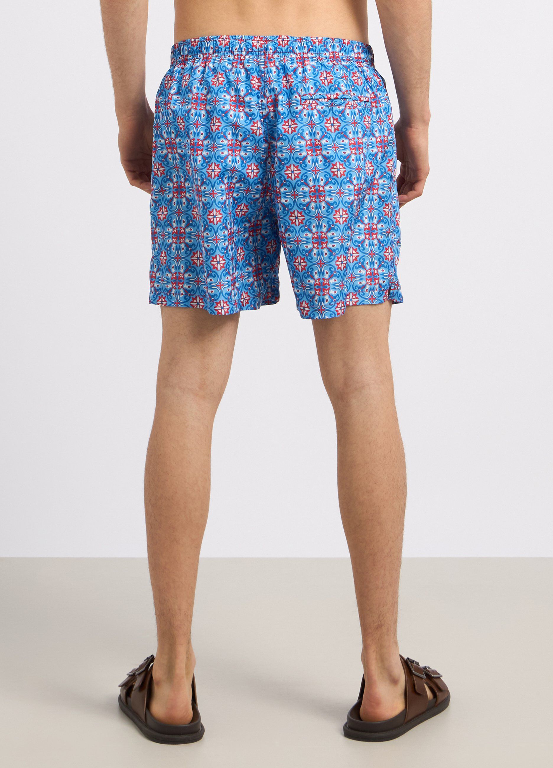 Costume shorts con stampa uomo_1