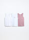Pack 3 canotte in jersey di puro cotone bambina_0