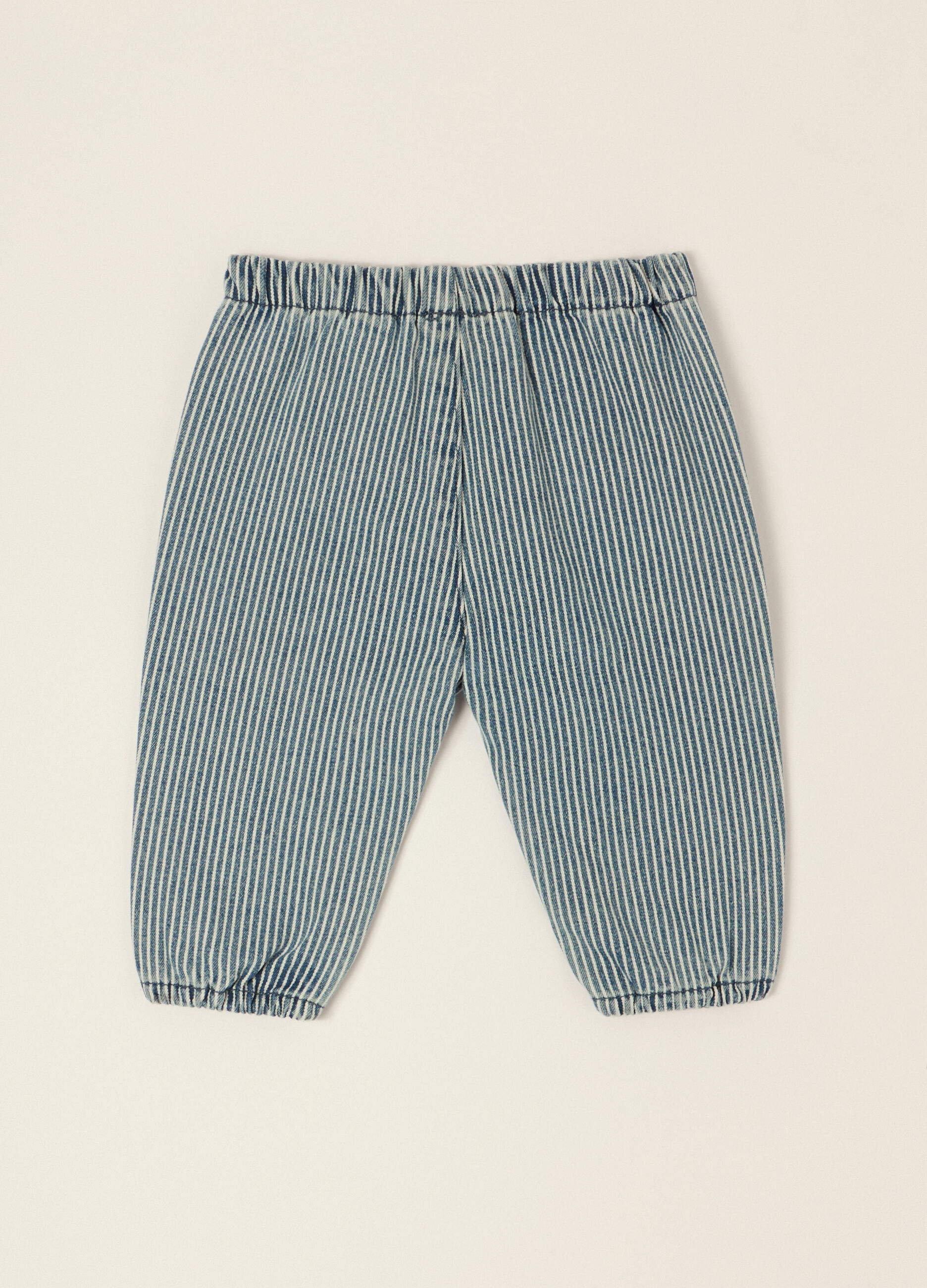 Pantaloni denim in misto cotone, viscosa e lyocell_1