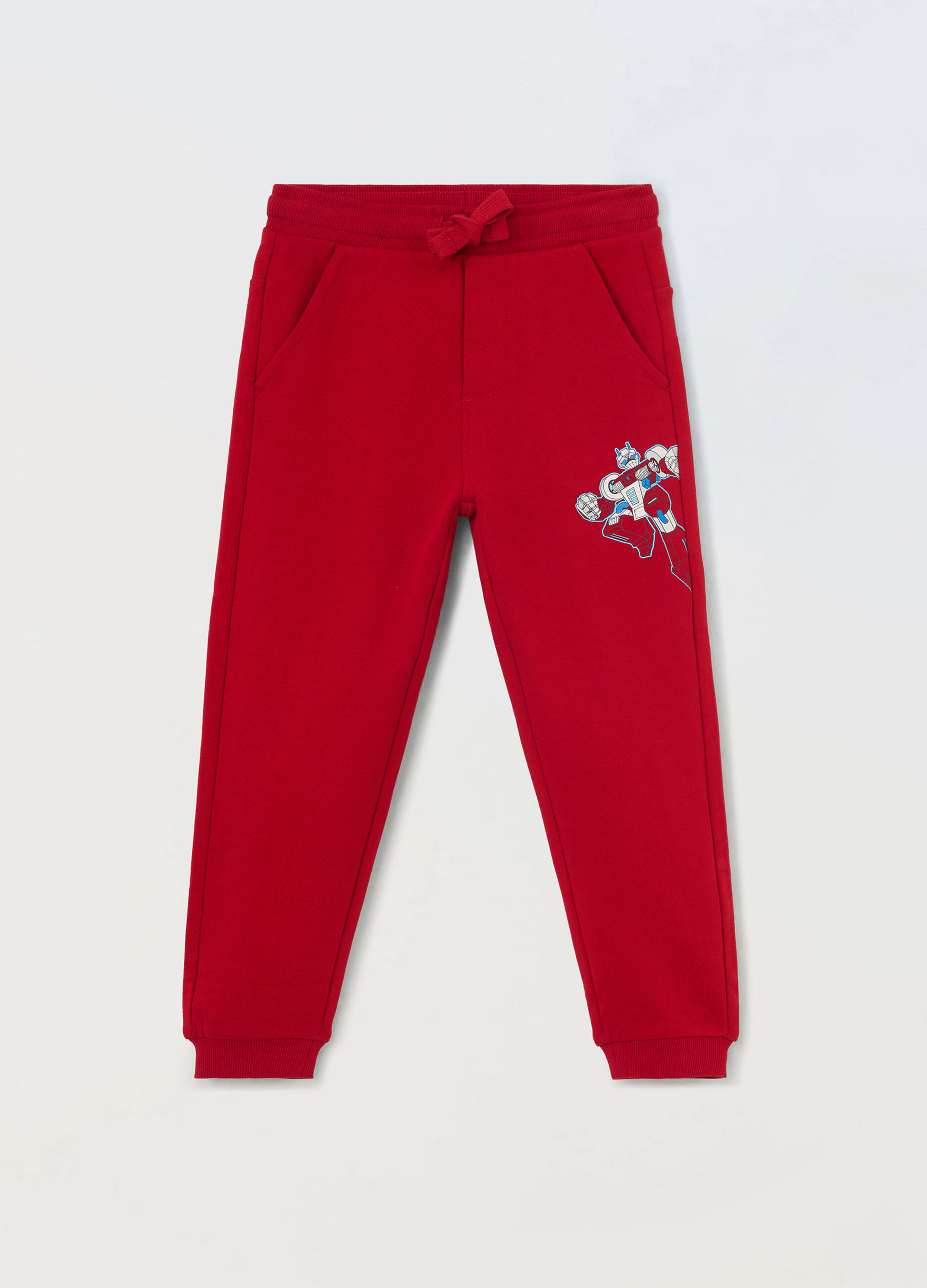 Jogger in puro cotone fleece bambino_0