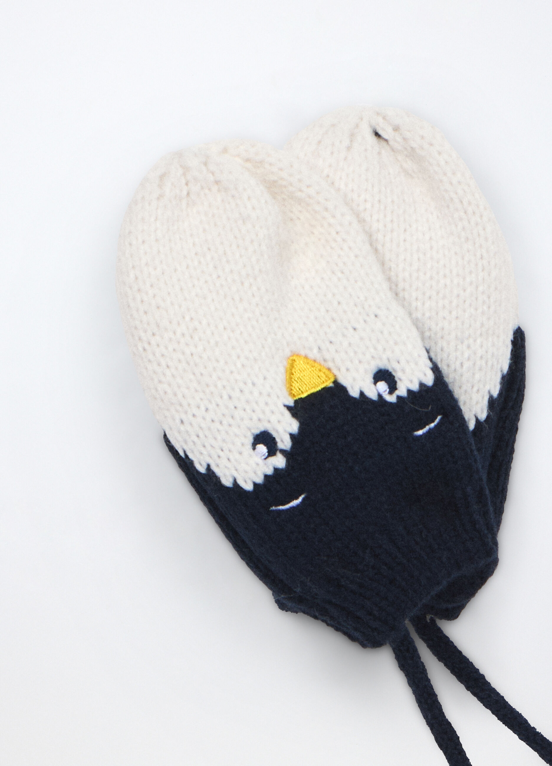 Set tricot berretto + manopole neonato_2