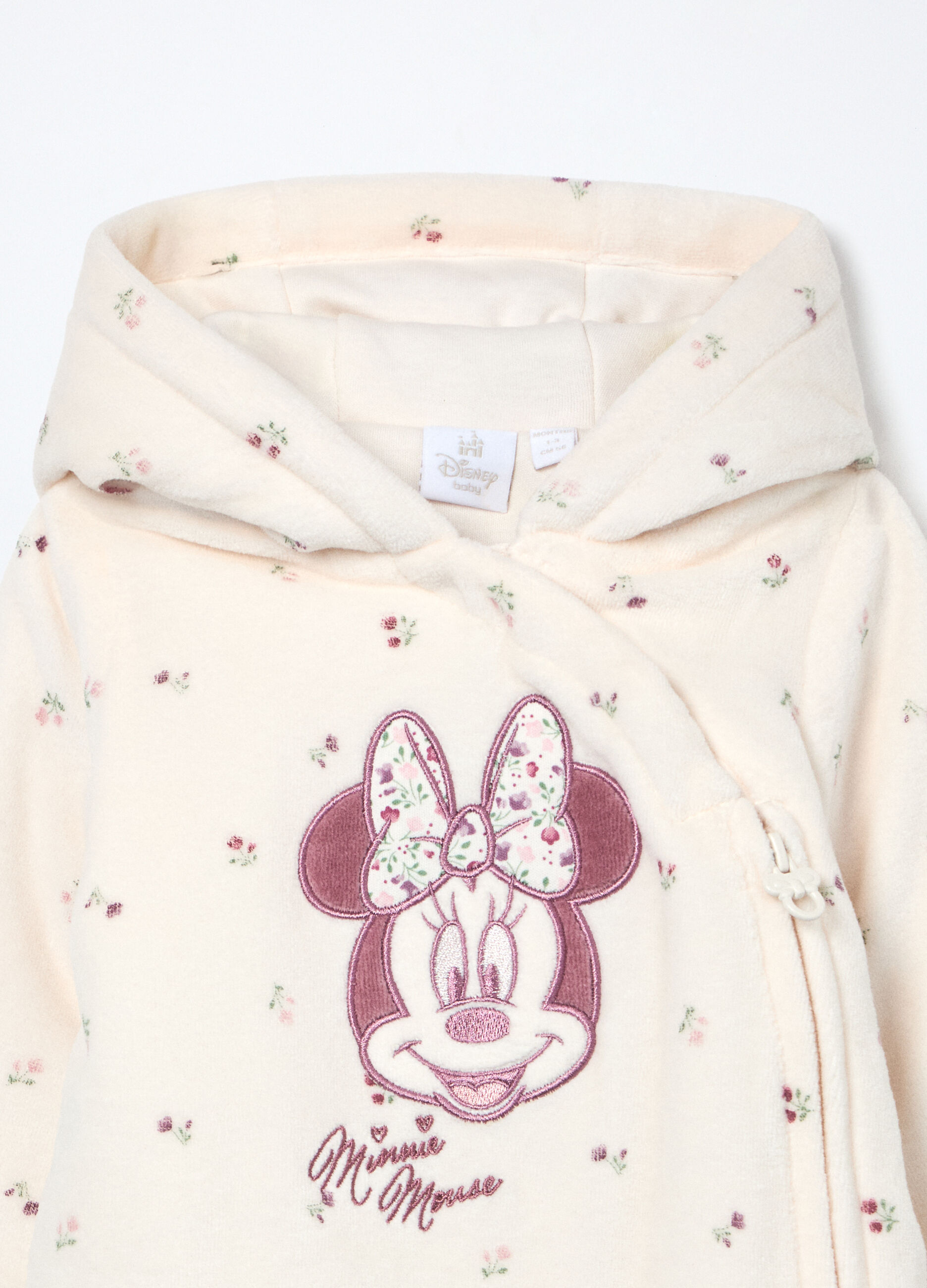 Tutina imbottita velour neonata