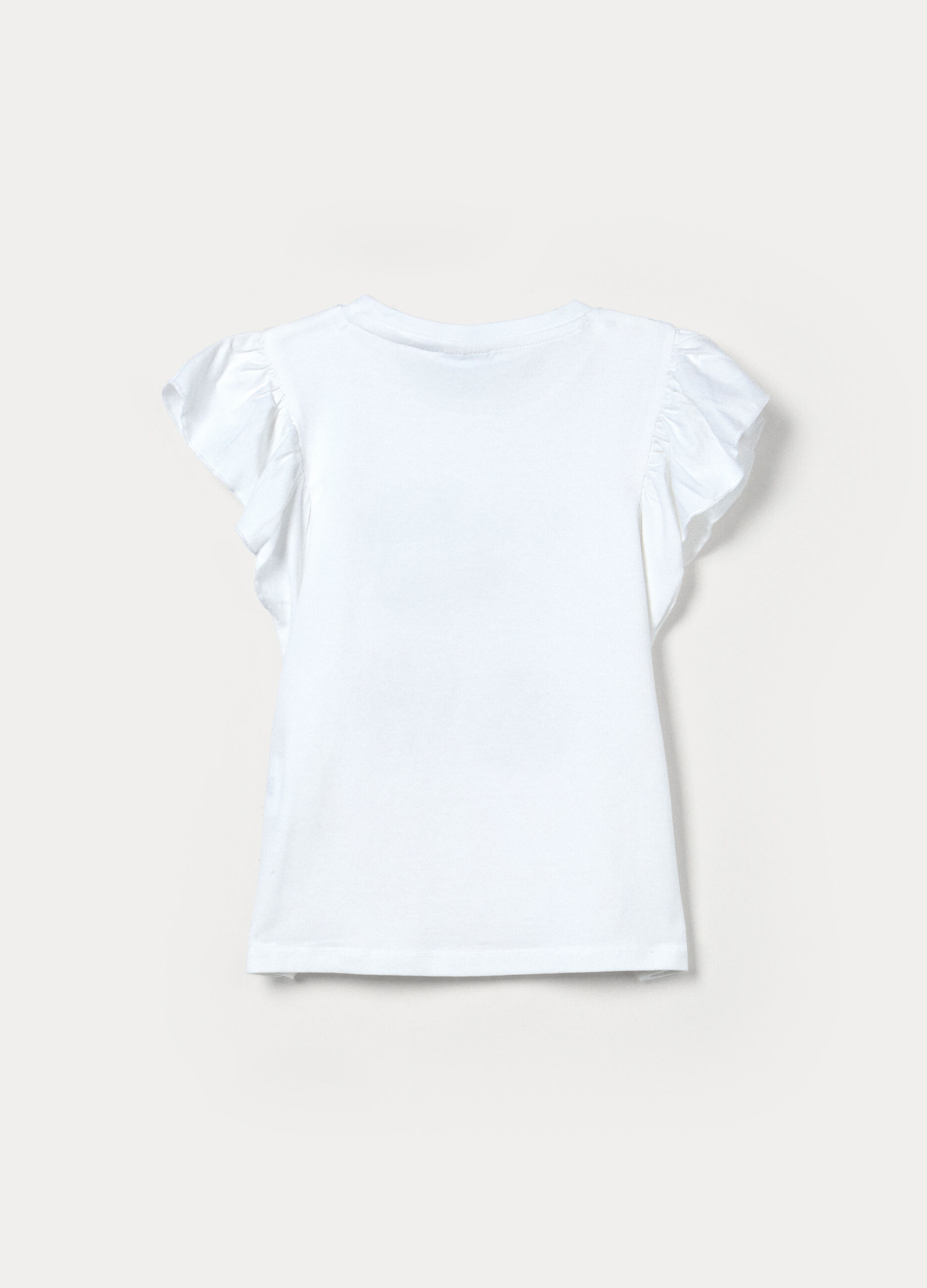 T-shirt in jersey di cotone stretch bambina_1