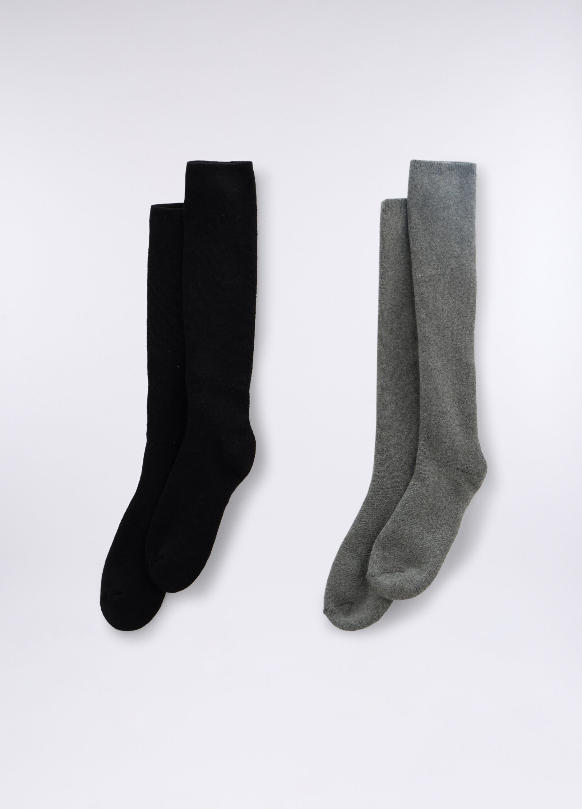 Pack 2 calze lunghe in cotone stretch donna_0