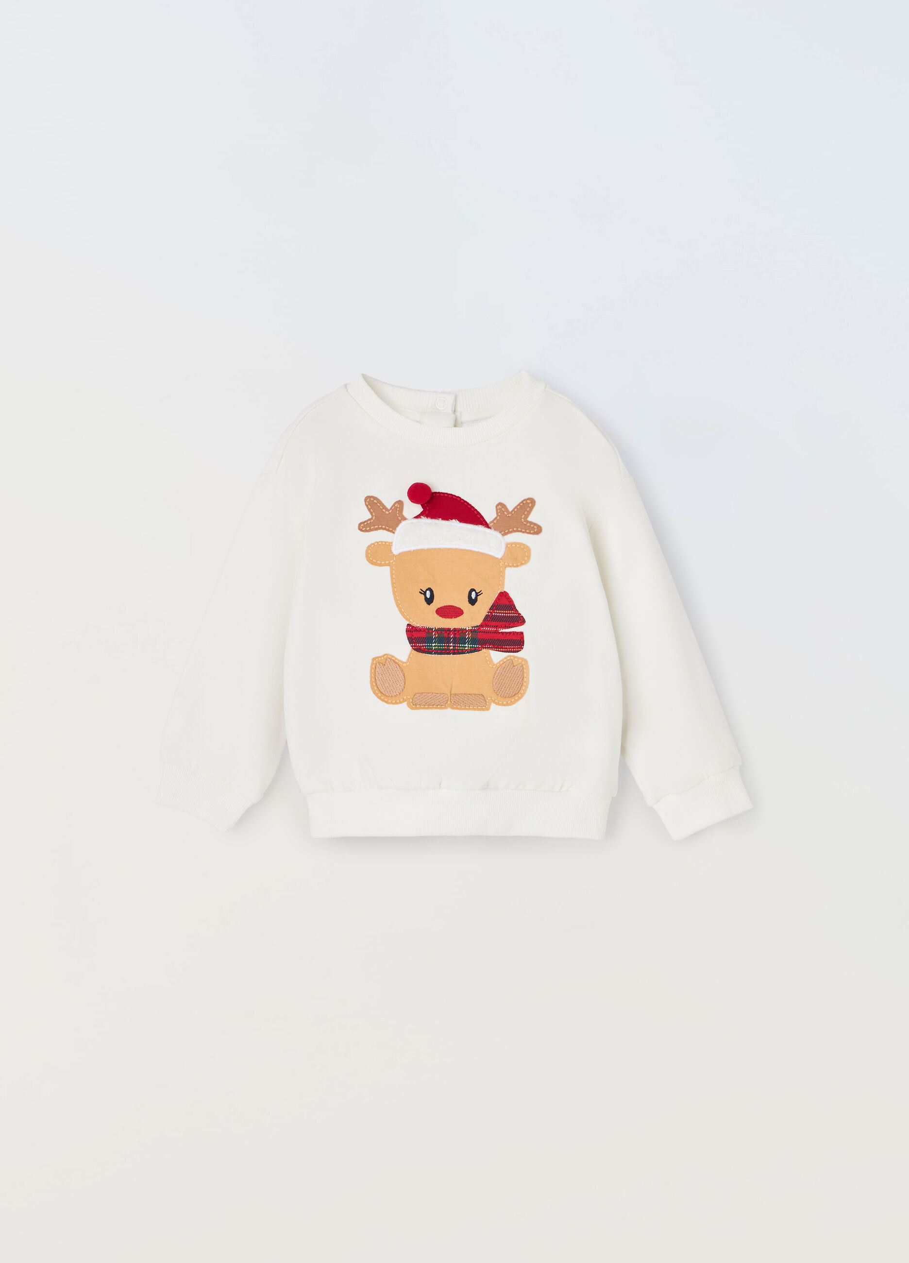 Felpa in cotone stretch neonata_0