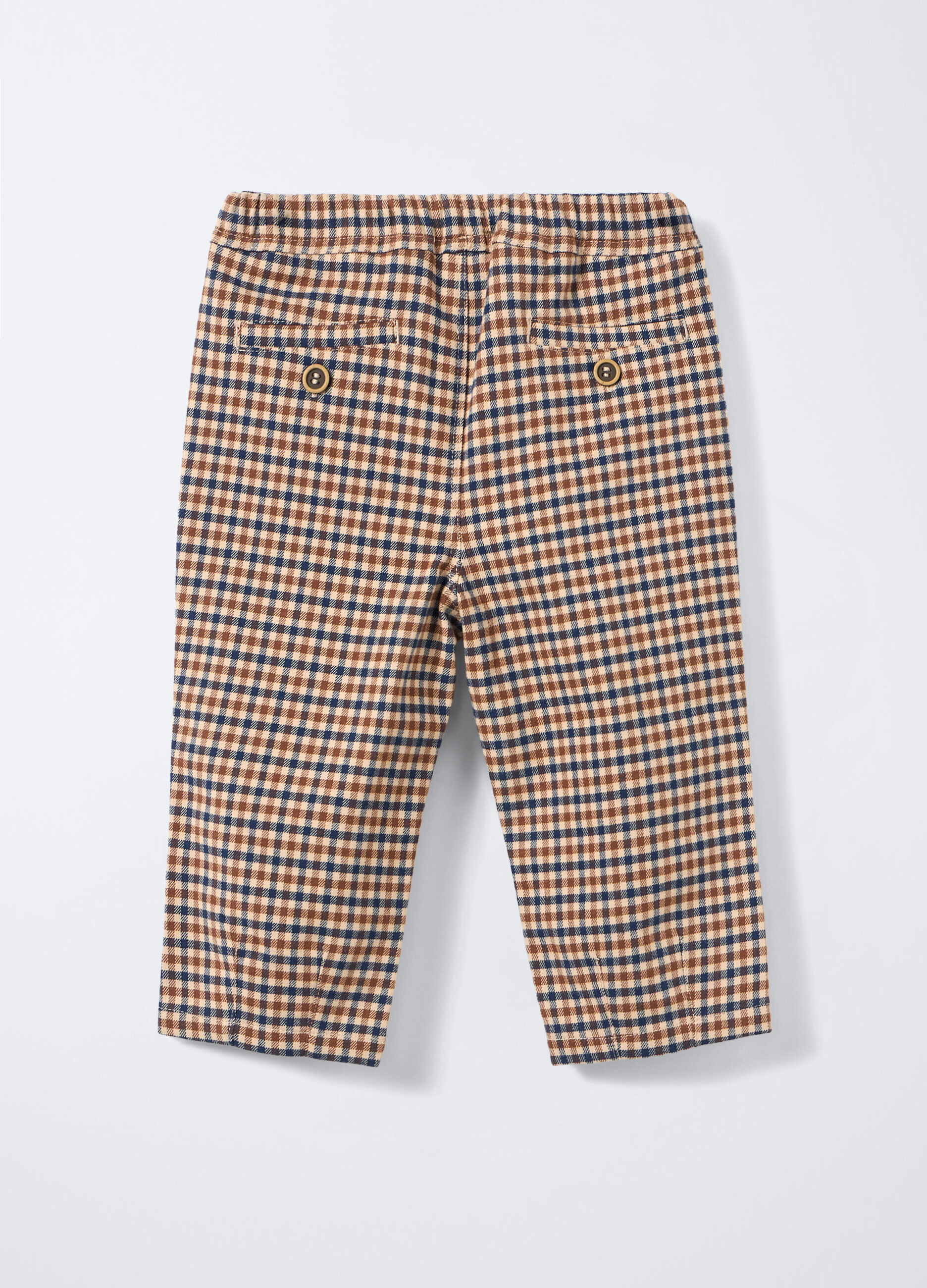Pantaloni Regular Fit in twill misto viscosa stretch bimbo_1