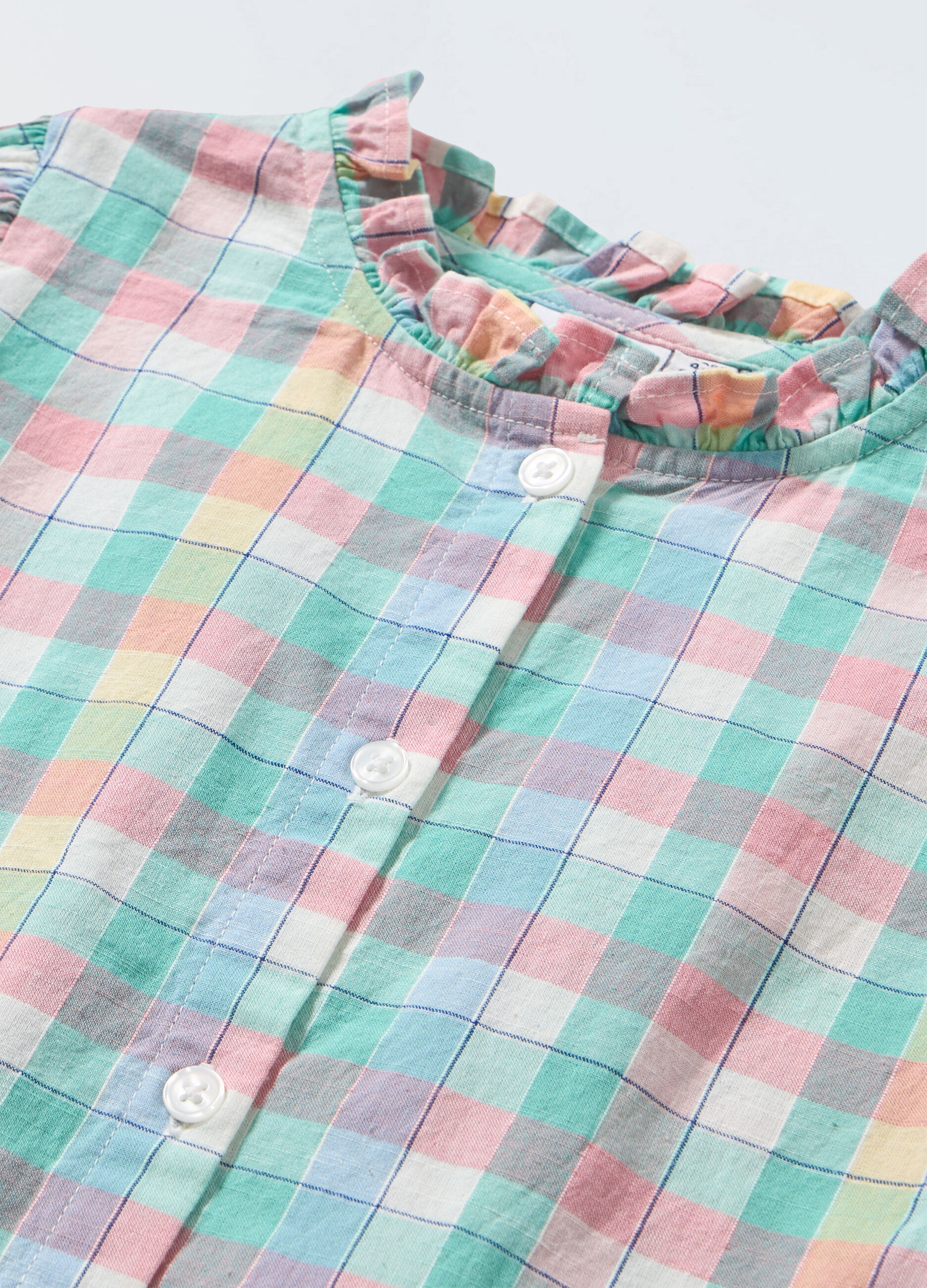 Camicia in popeline di puro cotone bambina_1