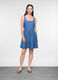Abito corto fitted in denim di puro cotone donna_0