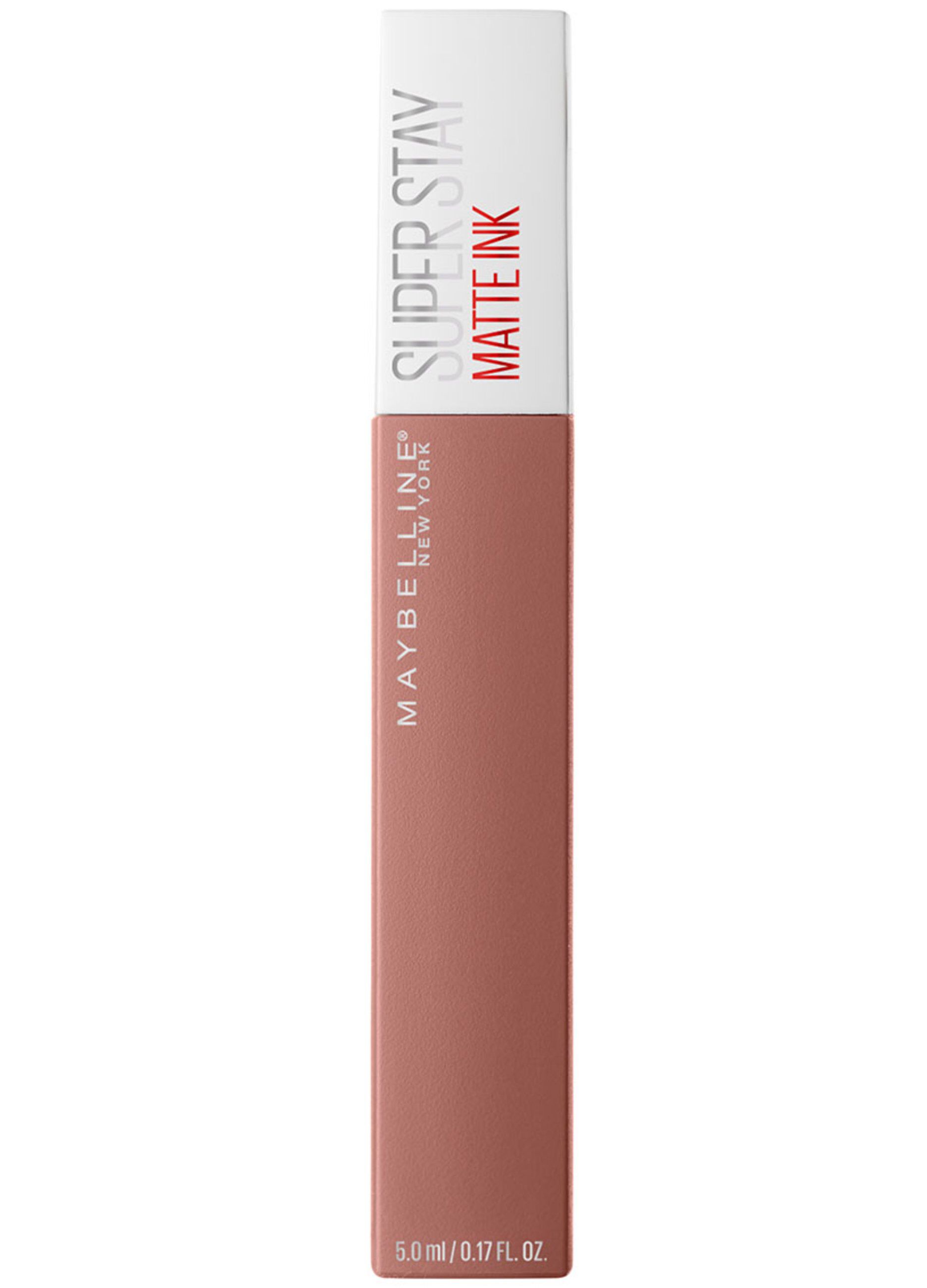 Maybelline New York Tinta Labbra SuperStay Matte Ink, Rossetto Matte Liquido a Lunga Tenuta, Seductress (65), 5 ml.