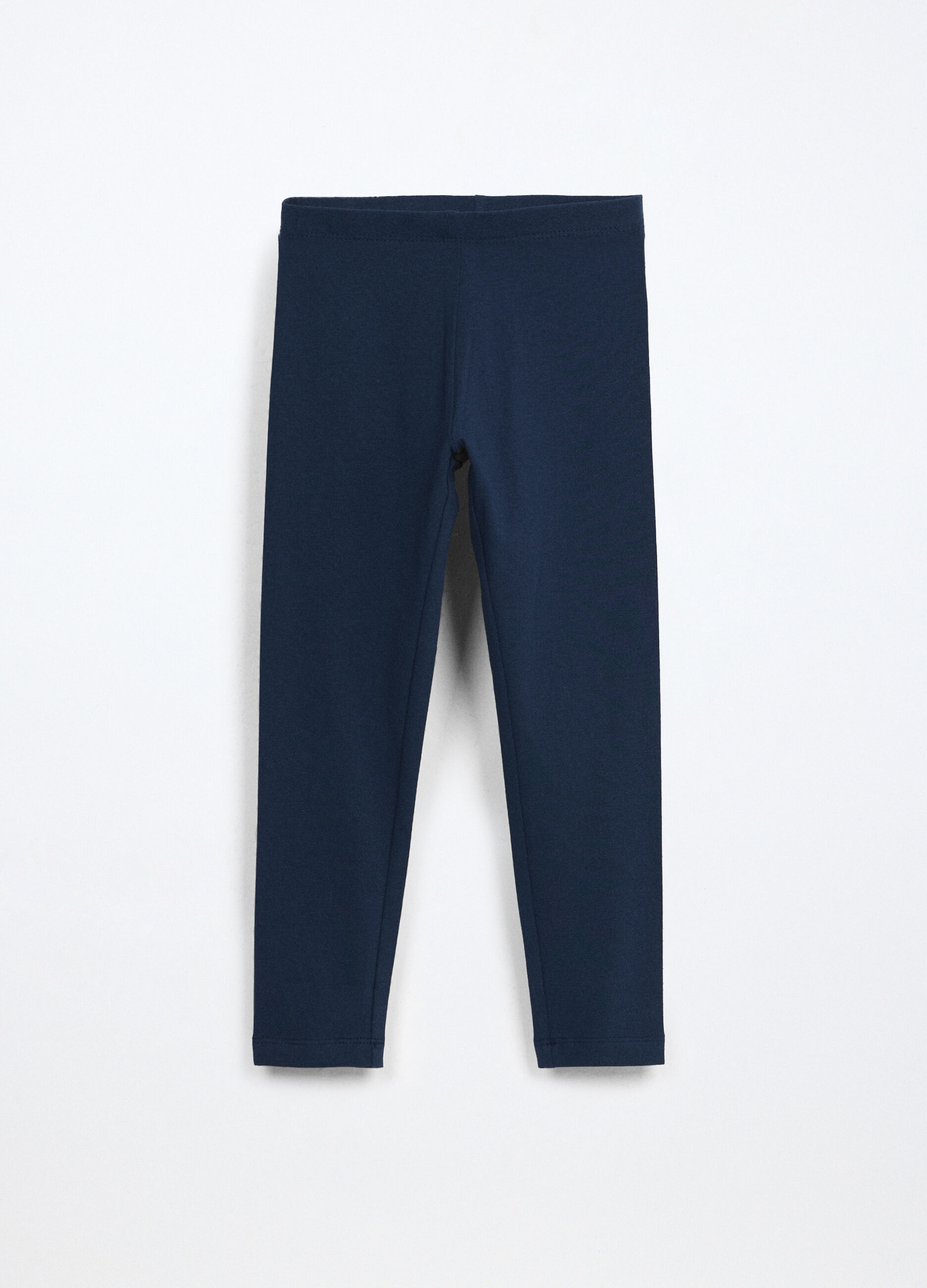 Leggings in jersey di cotone stretch bambina_0