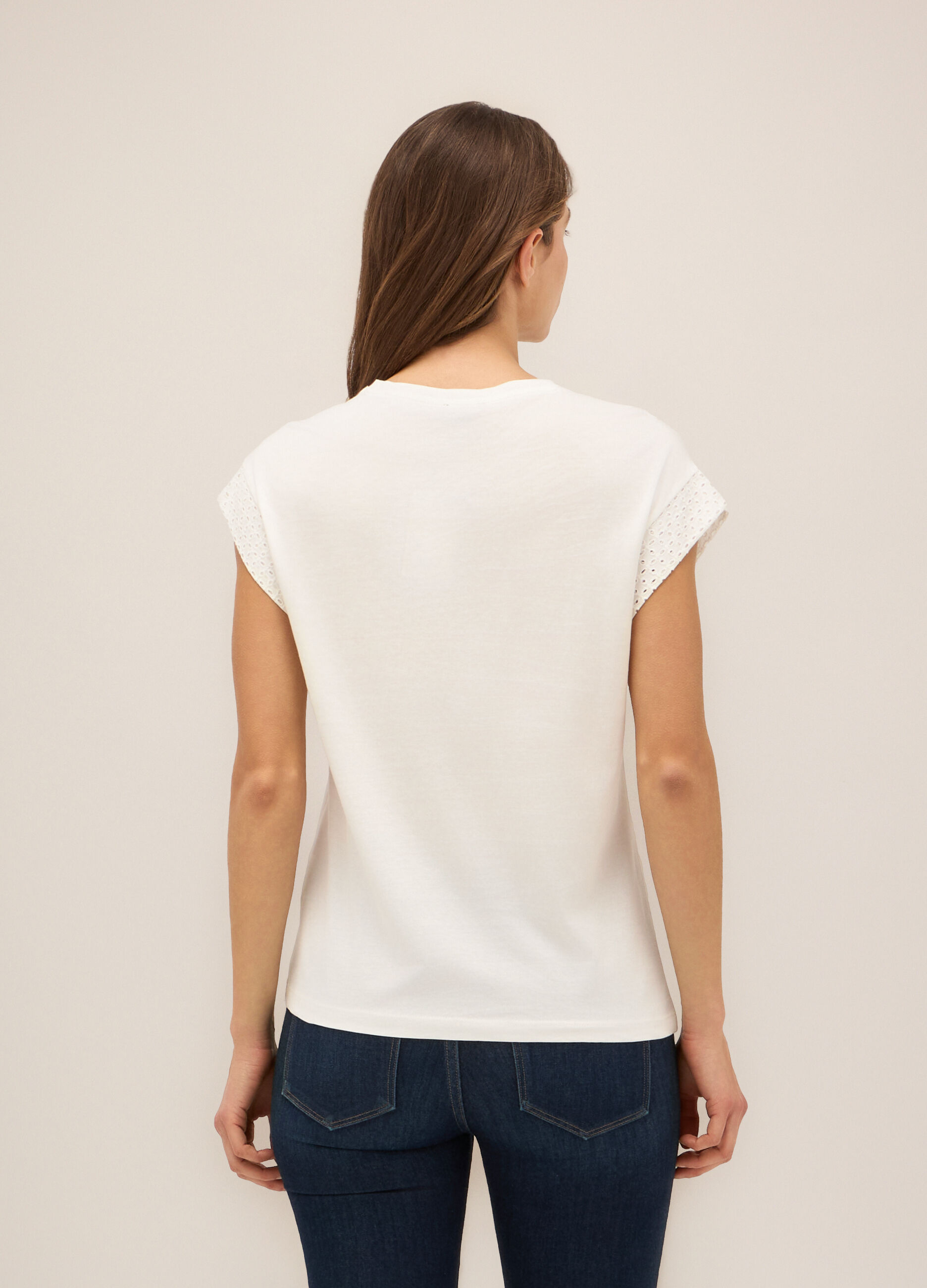 T-shirt in puro cotone donna_1