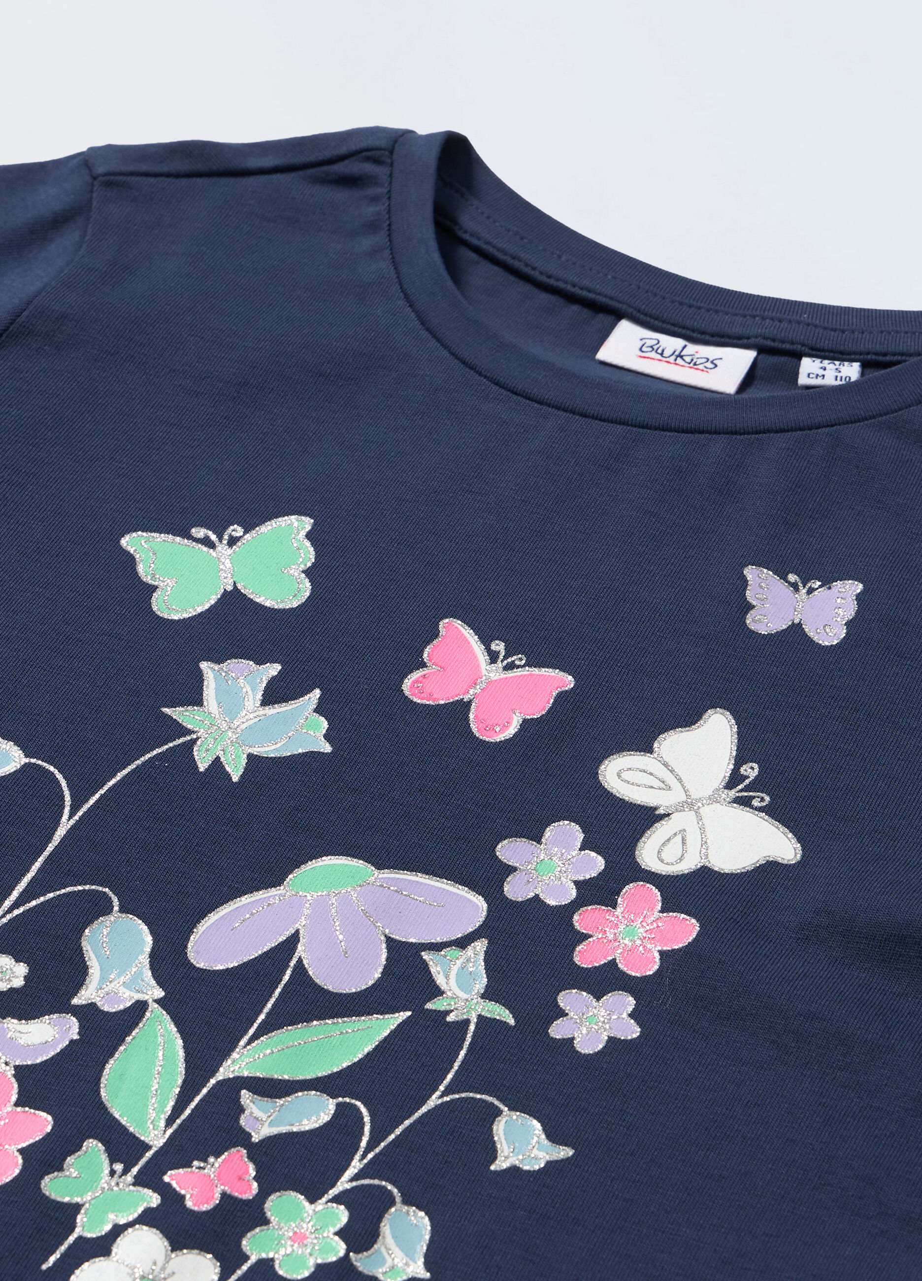 T-shirt in puro cotone a maniche lunghe bambina_1