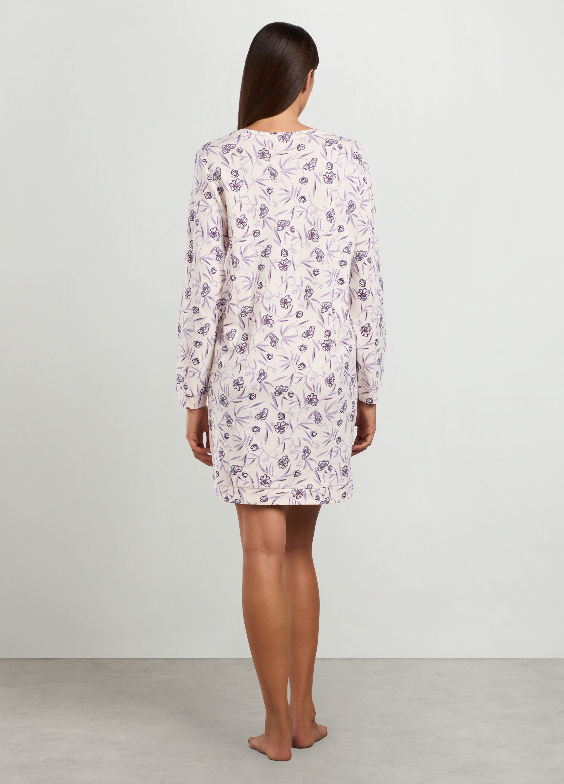 Camicia da notte in puro cotone donna_1