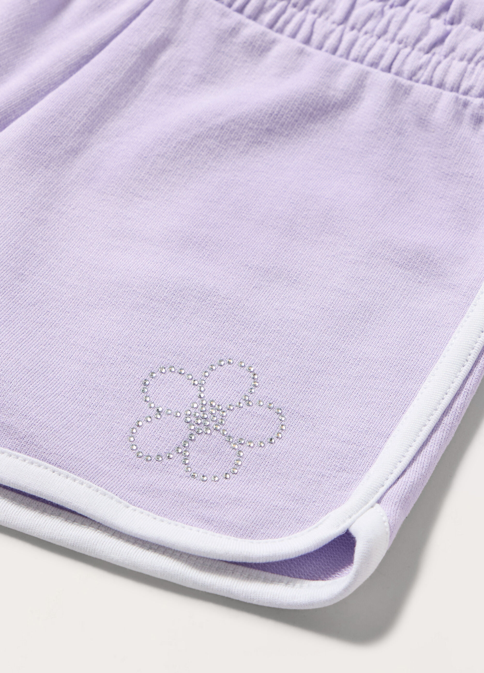 Shorts in french terry di puro cotone bambina_1