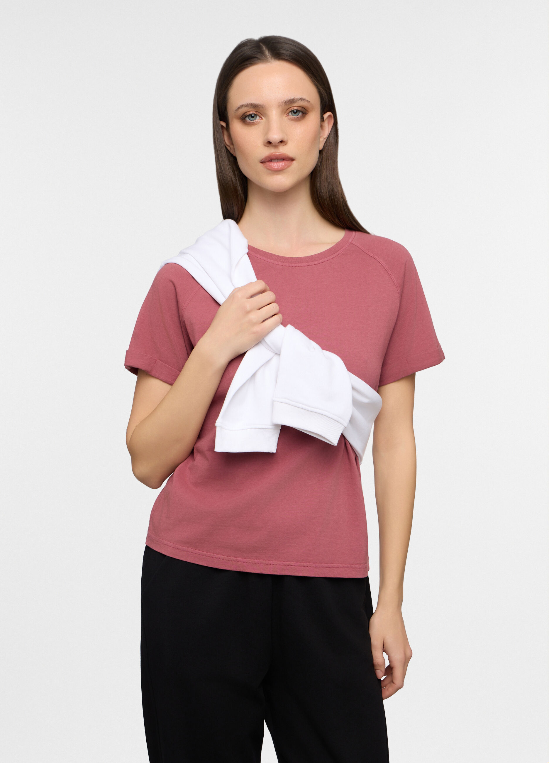 T-shirt girocollo donna_0