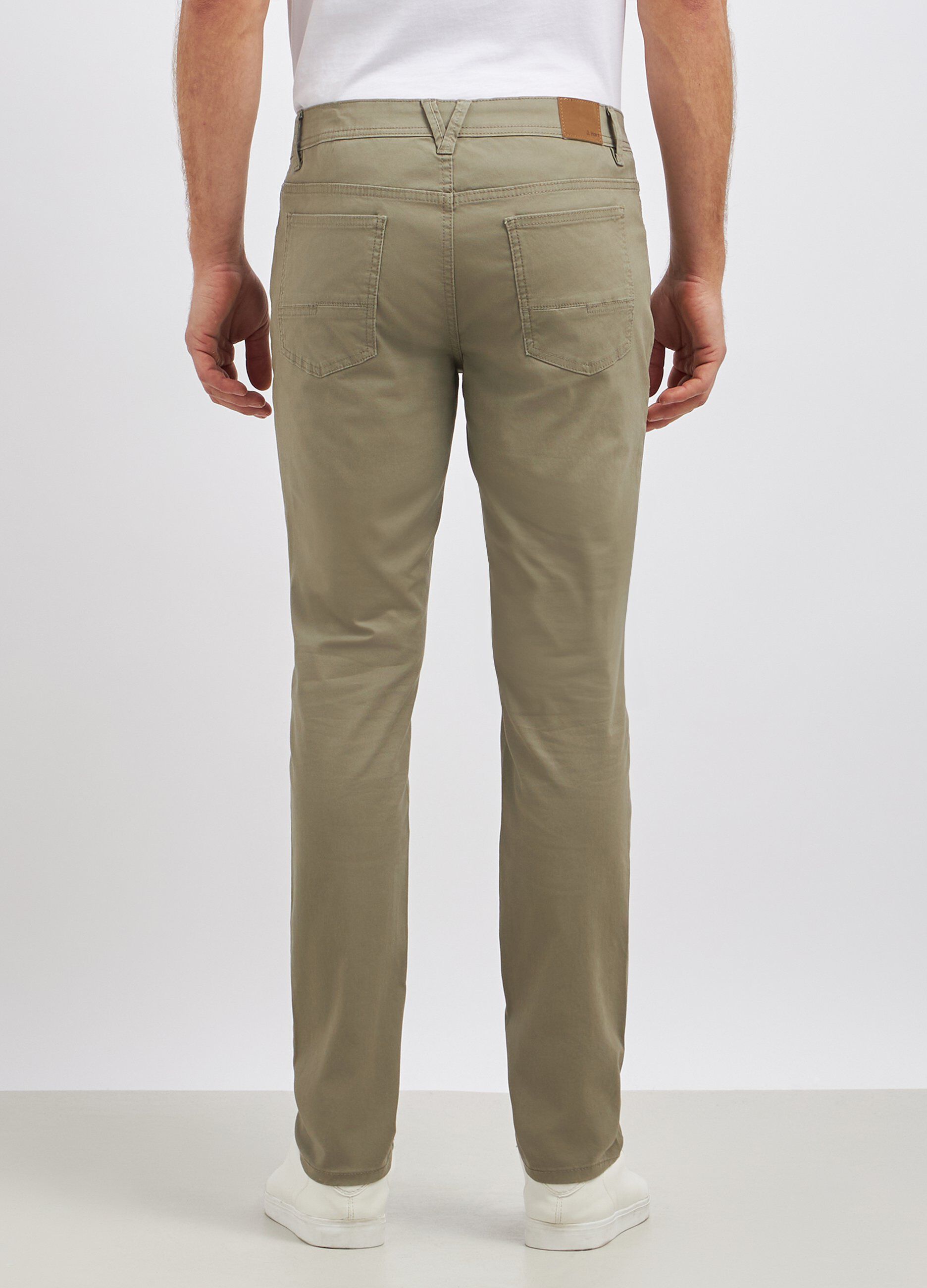 Pantaloni in puro cotone modello 5 tasche uomo_1