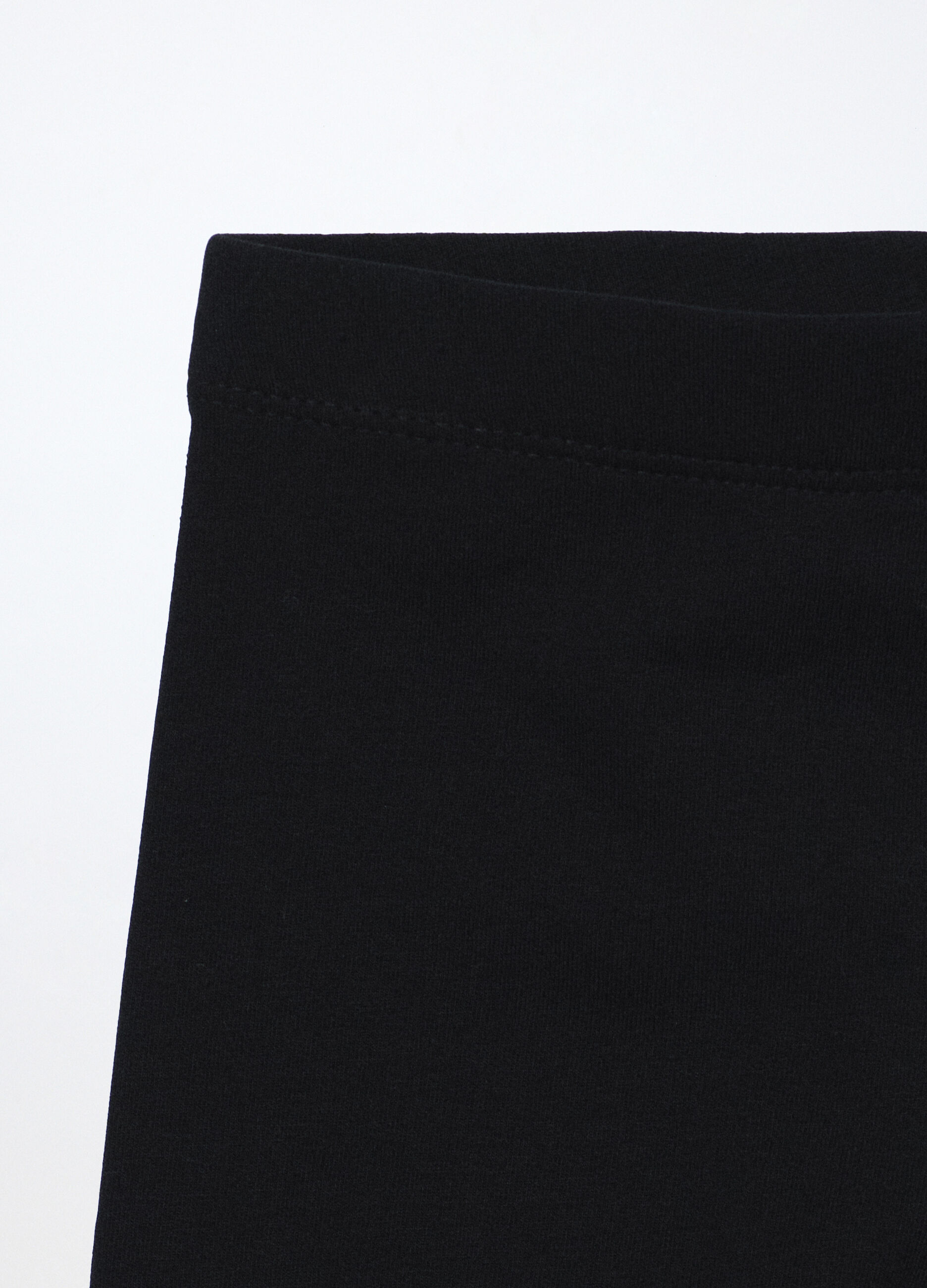 Leggings in french terry di cotone stretch bambina_2