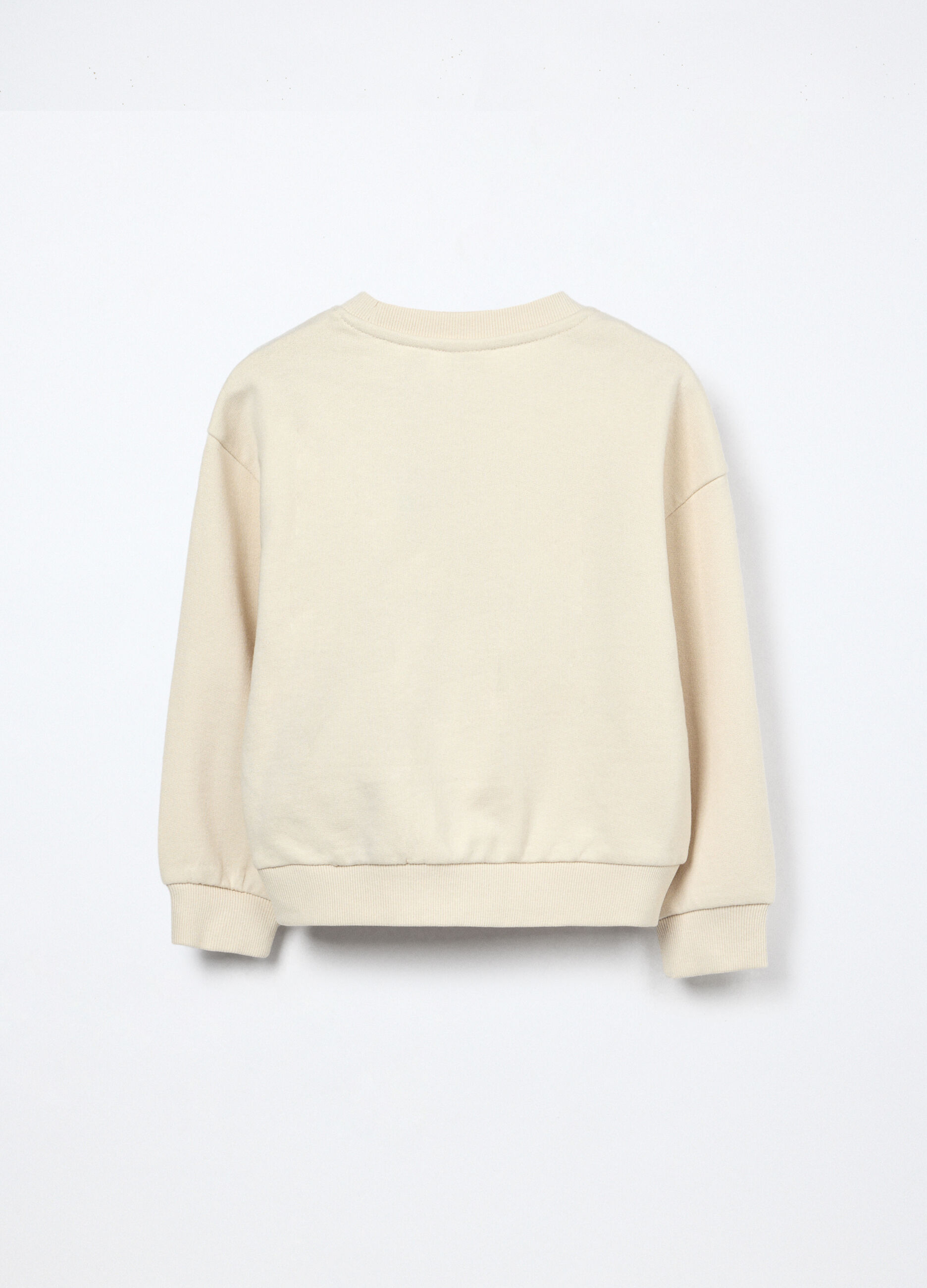 Felpa in french terry di puro cotone bambina_1