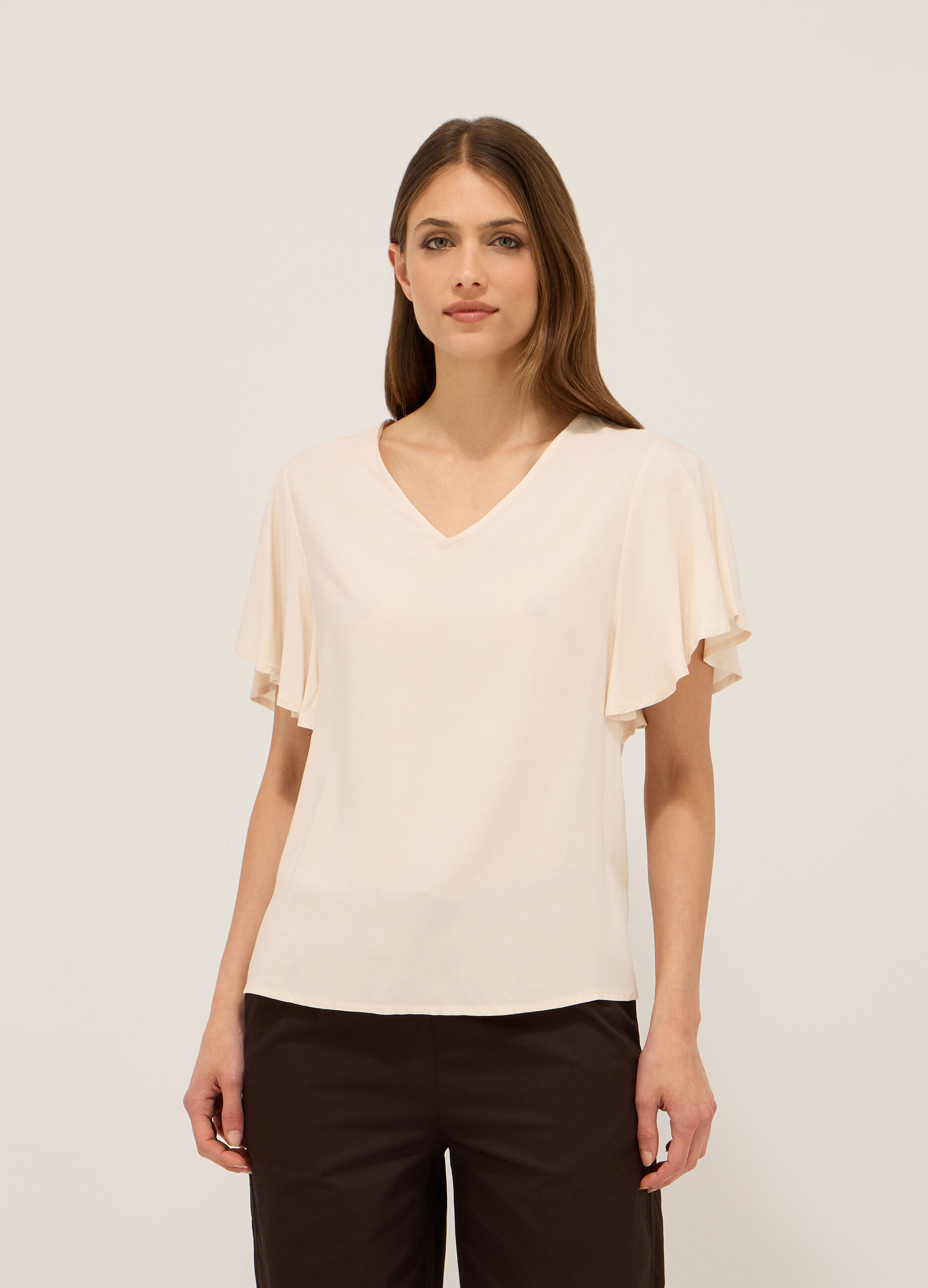 Blusa in pura viscosa donna_0