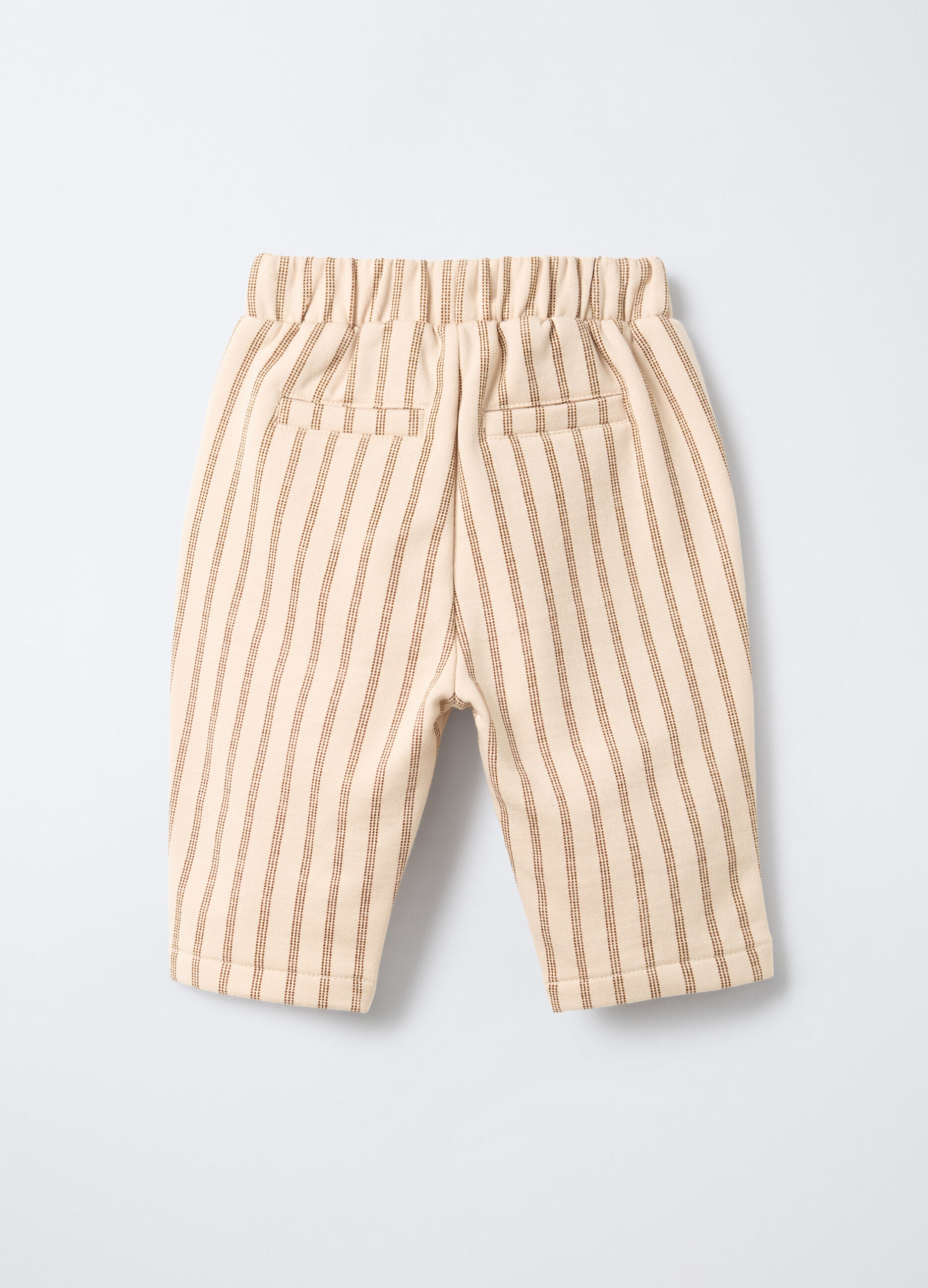 Pantaloni in felpa misto cotone neonato