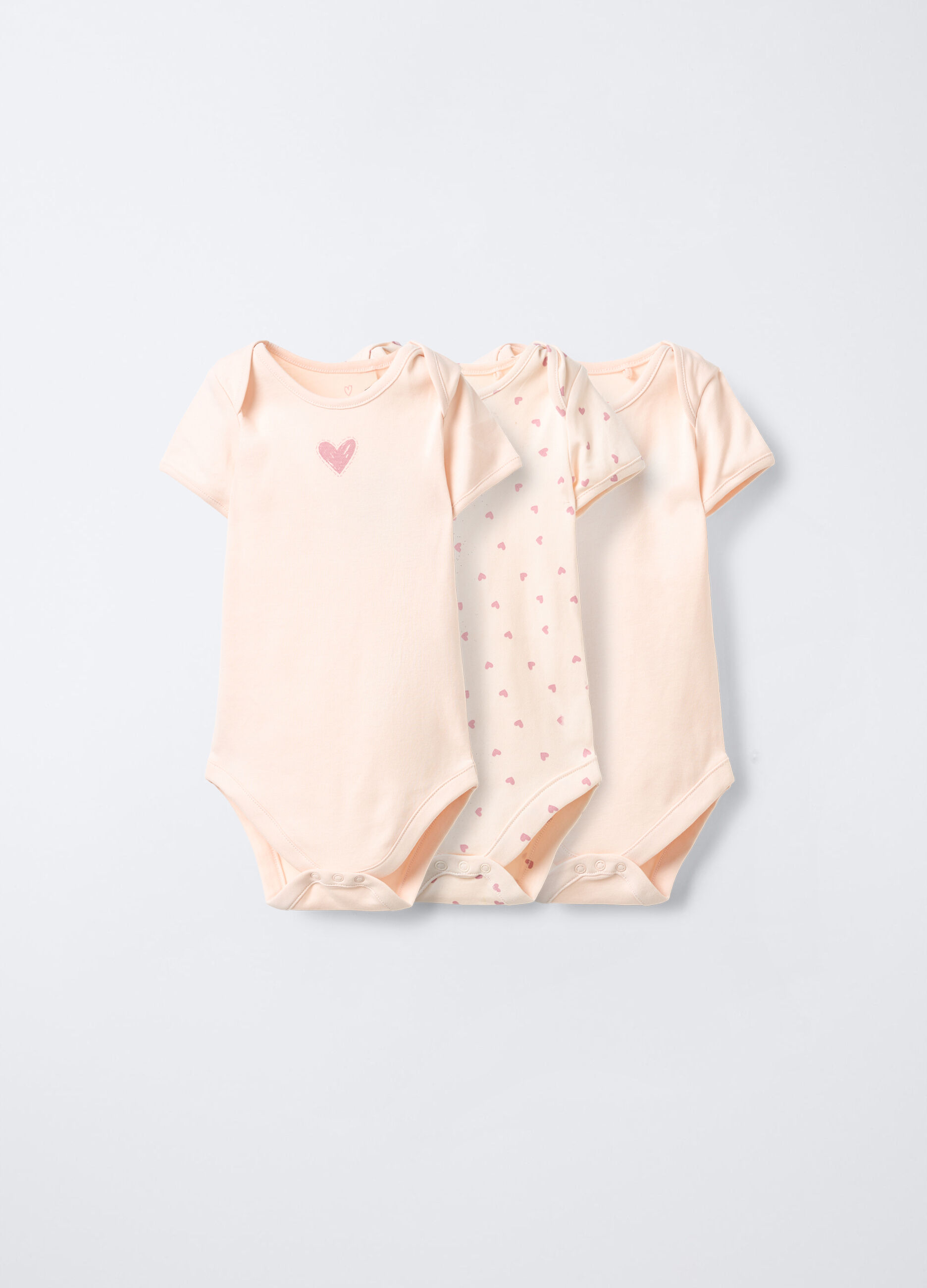 Pack 3 body in interlock di puro cotone neonata_0