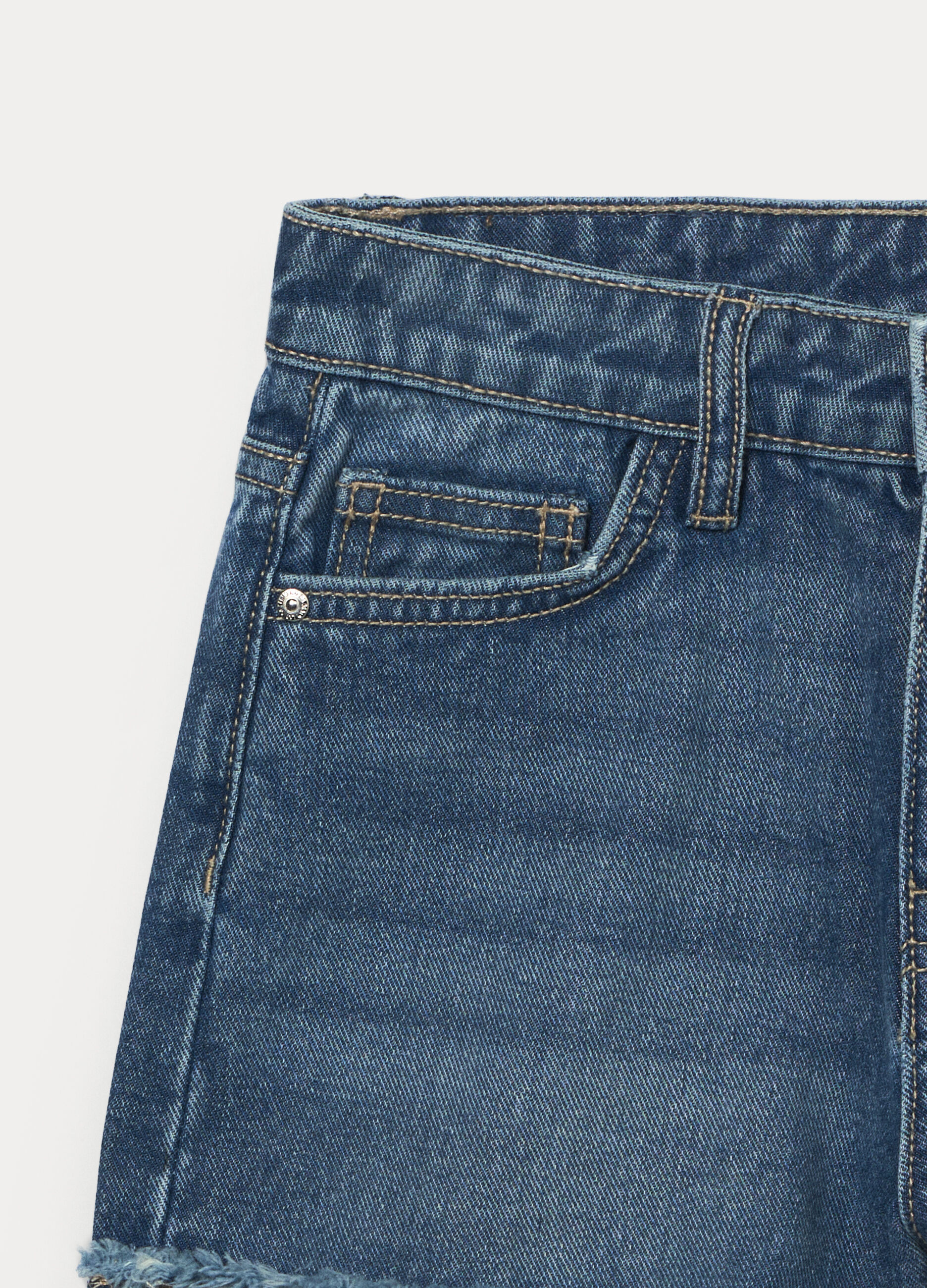 Shorts regular fit in denim ragazza_2