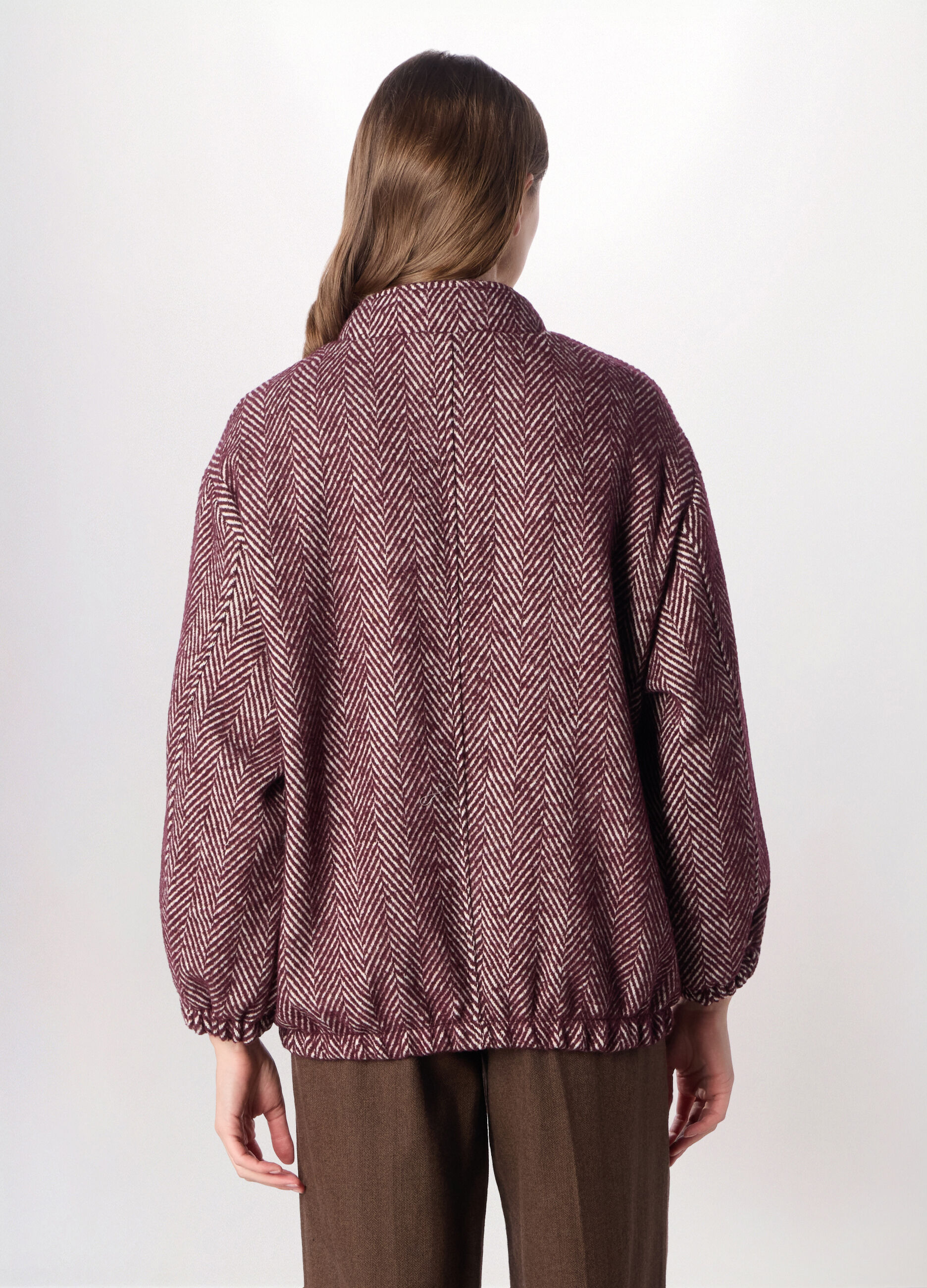 Bomber bouclé misto lana donna_1