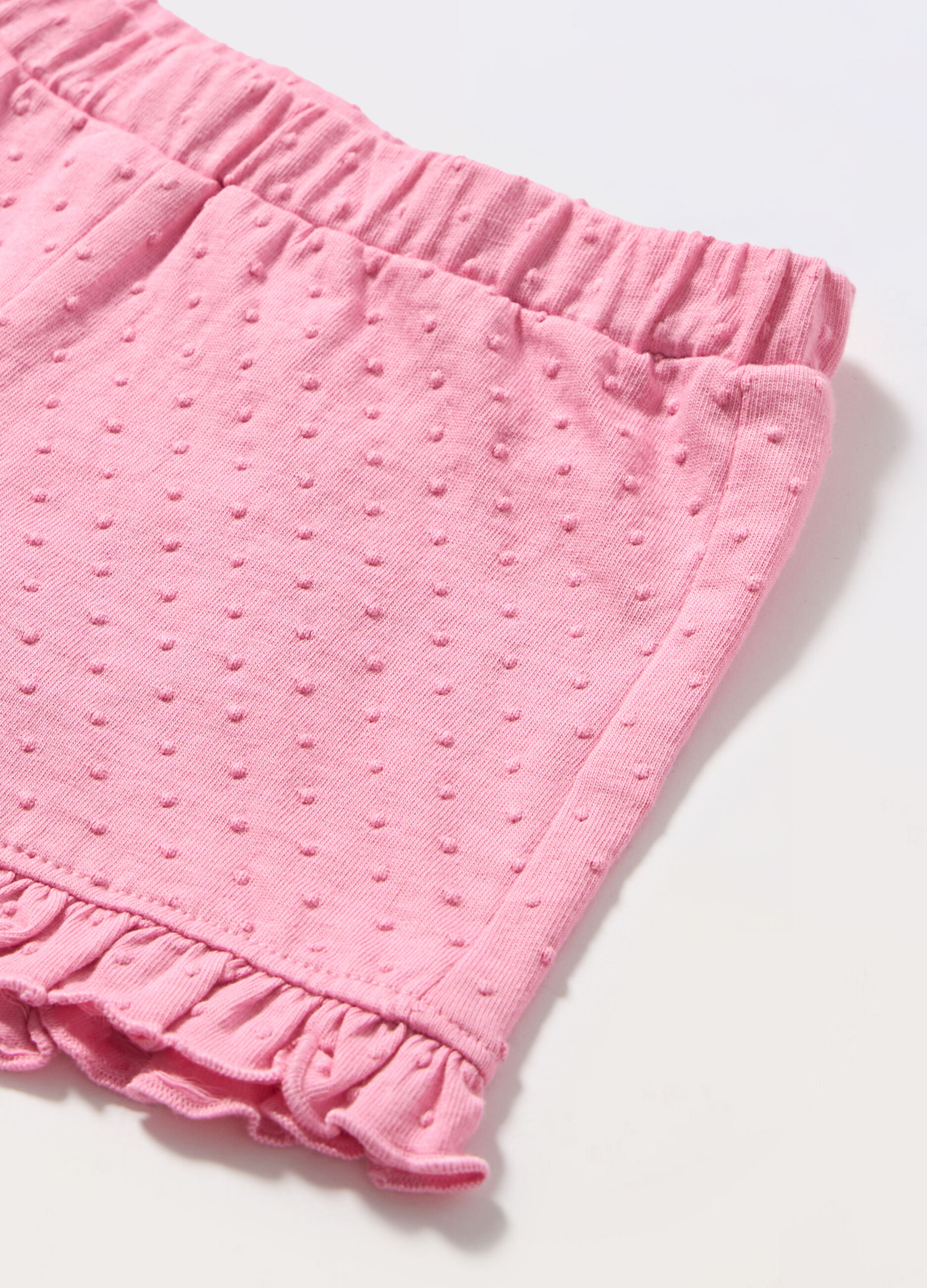 Shorts in puro cotone neonata_1