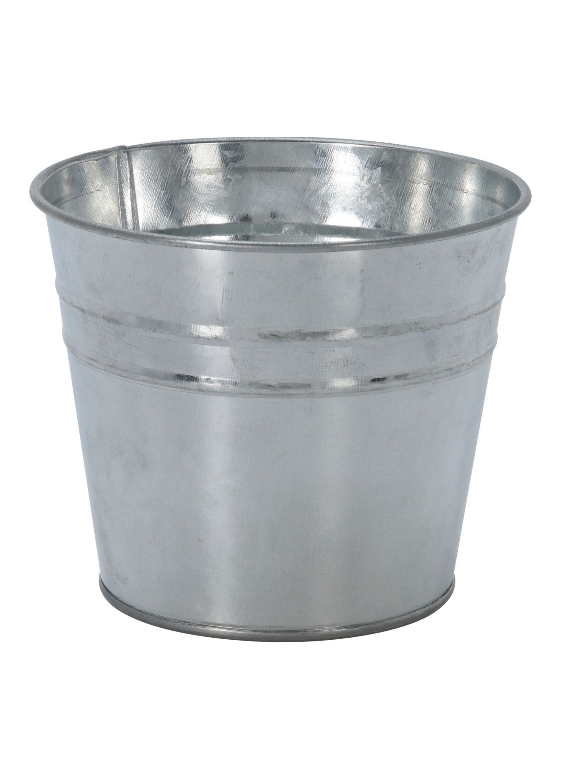 Vaso per fiori zincato_0