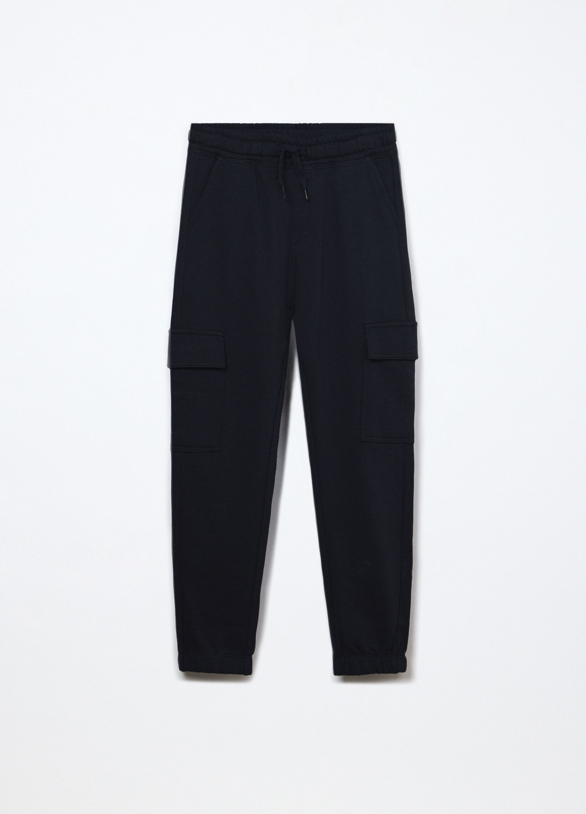 Jogger cargo in french terry di puro cotone ragazzo_0