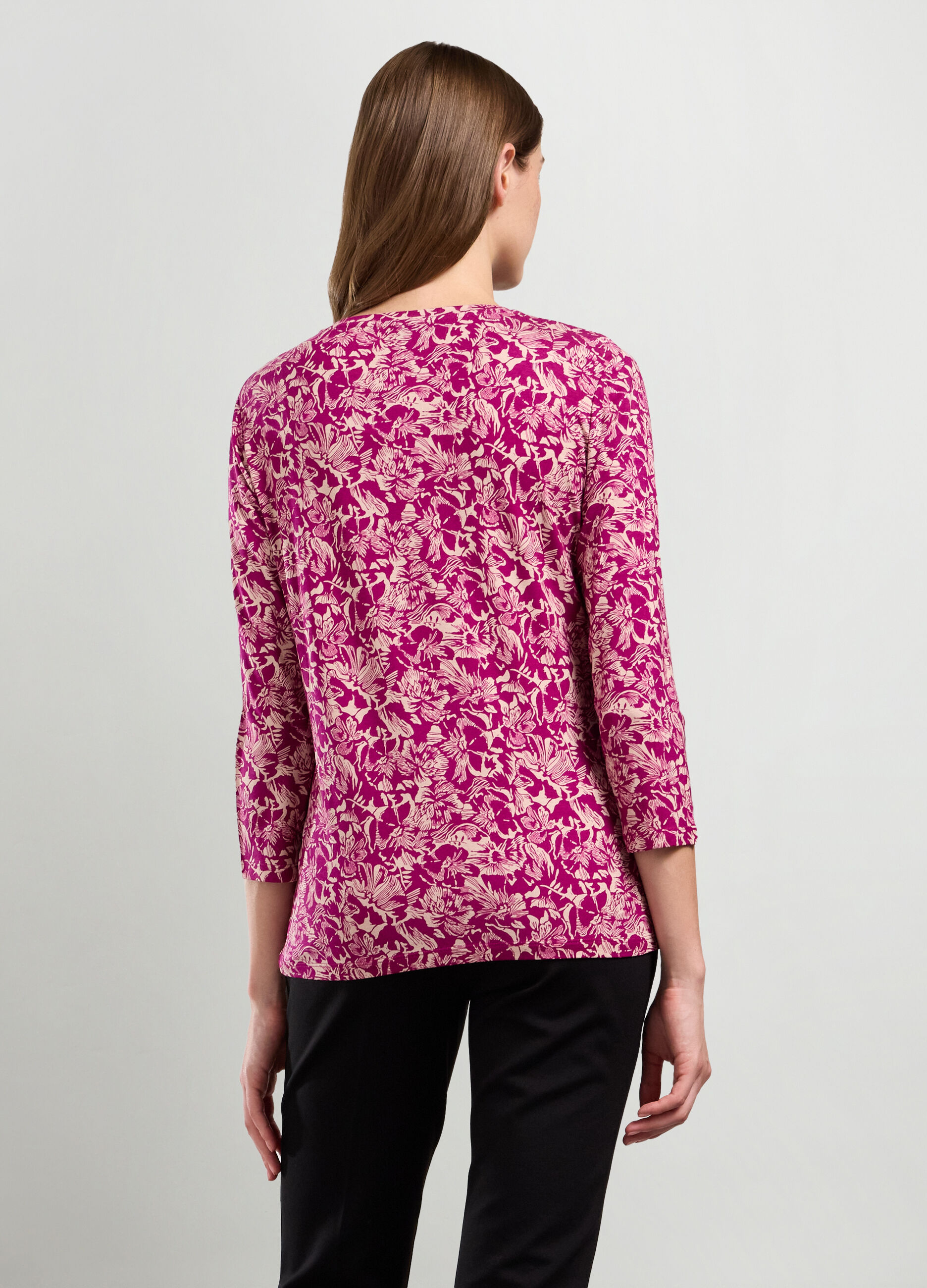 T-shirt in viscosa stretch donna_1