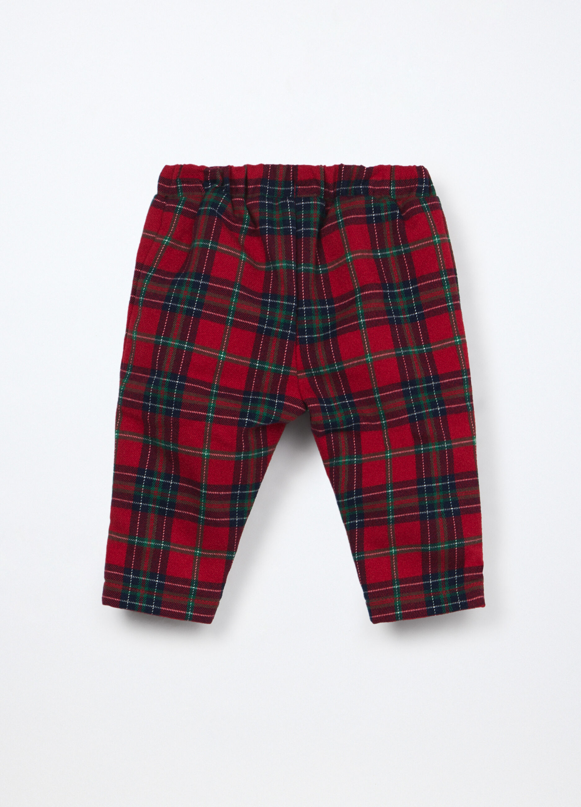 Pantaloni in twill misto viscosa neonata_0