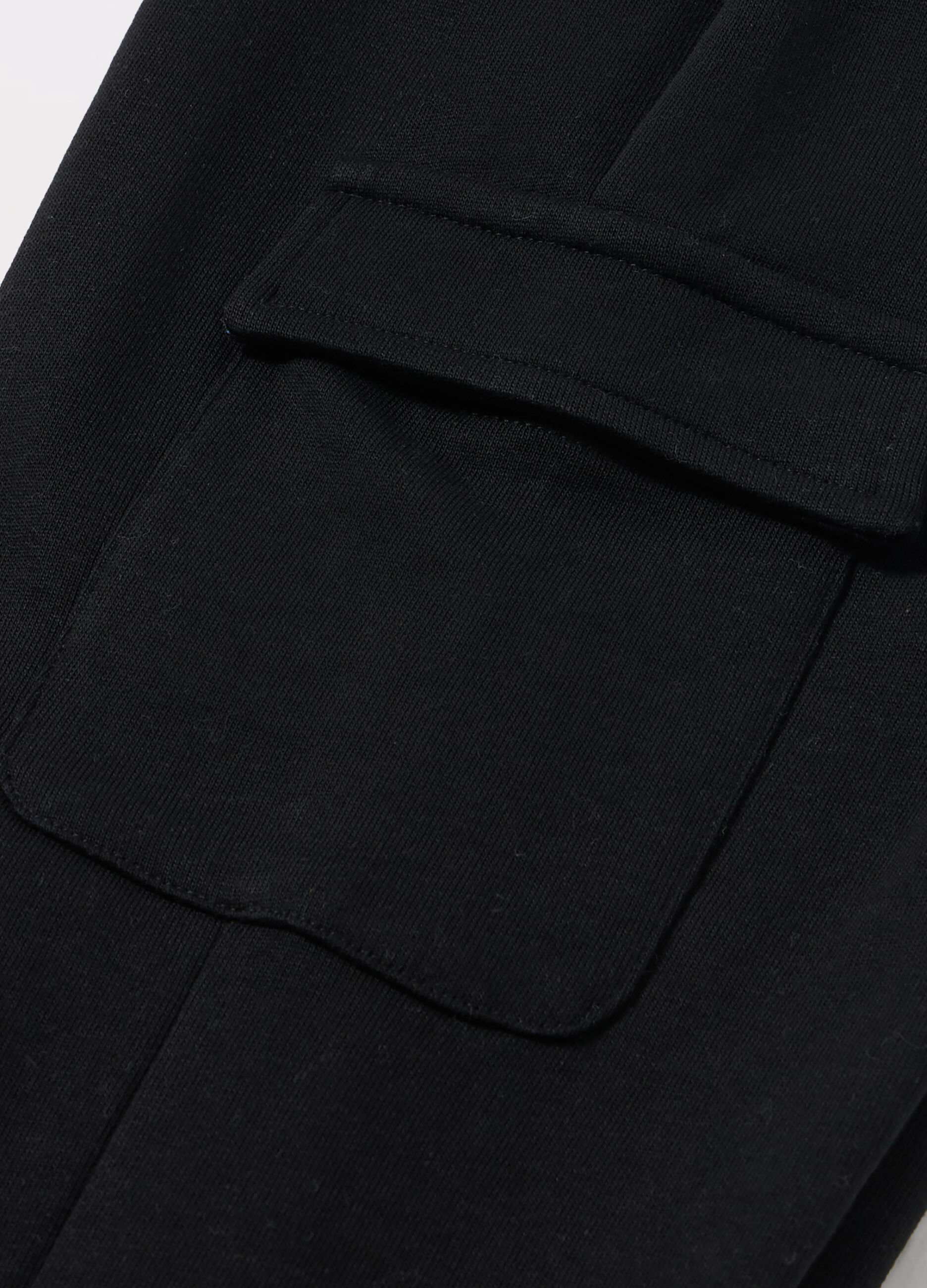 Jogger cargo in french terry di cotone ragazza_1