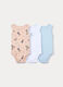 Pack 3 body in costina di puro cotone _0