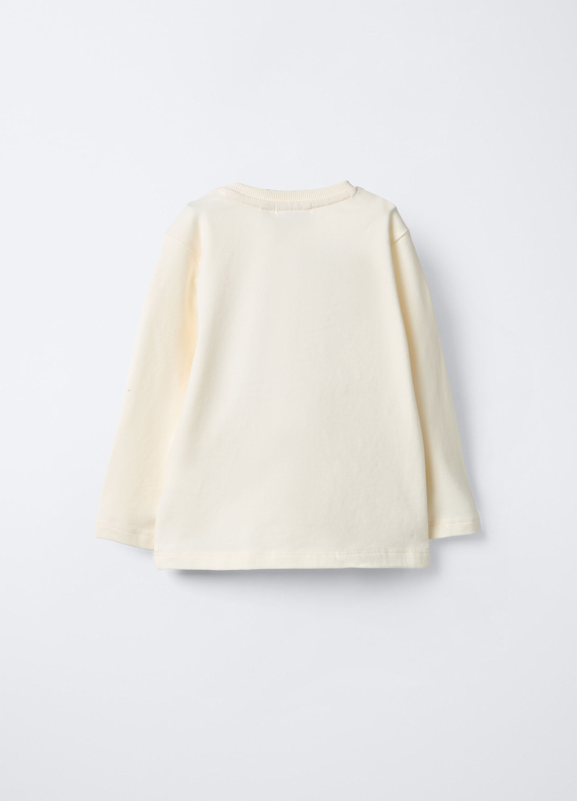 T-shirt in jersey di cotone stretch bimbo_1